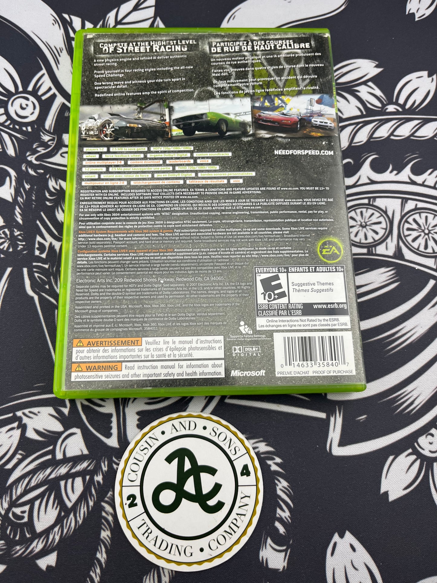 Need for Speed Pro Street Xbox 360 CIB