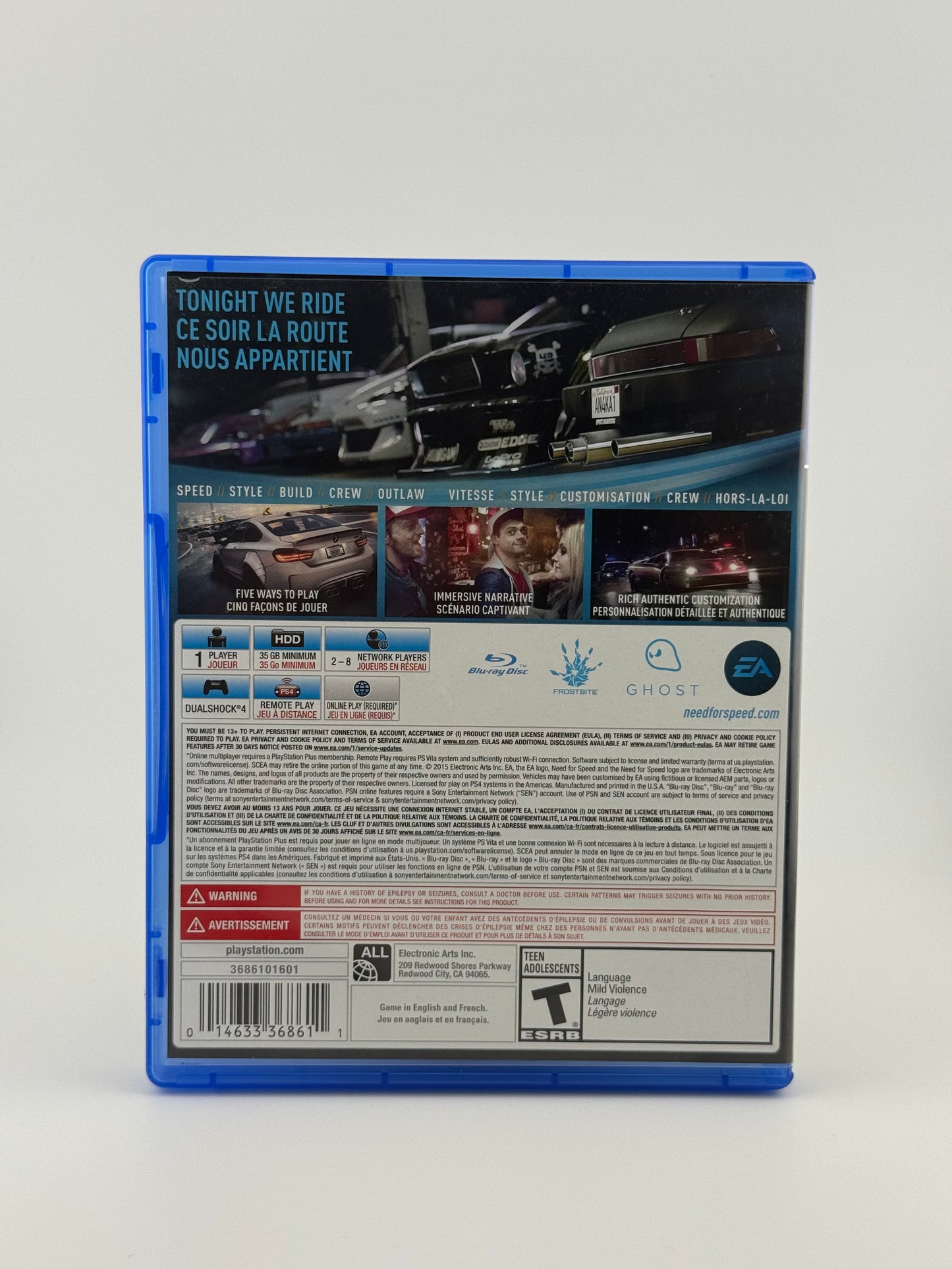 Need for Speed PS4 CIB