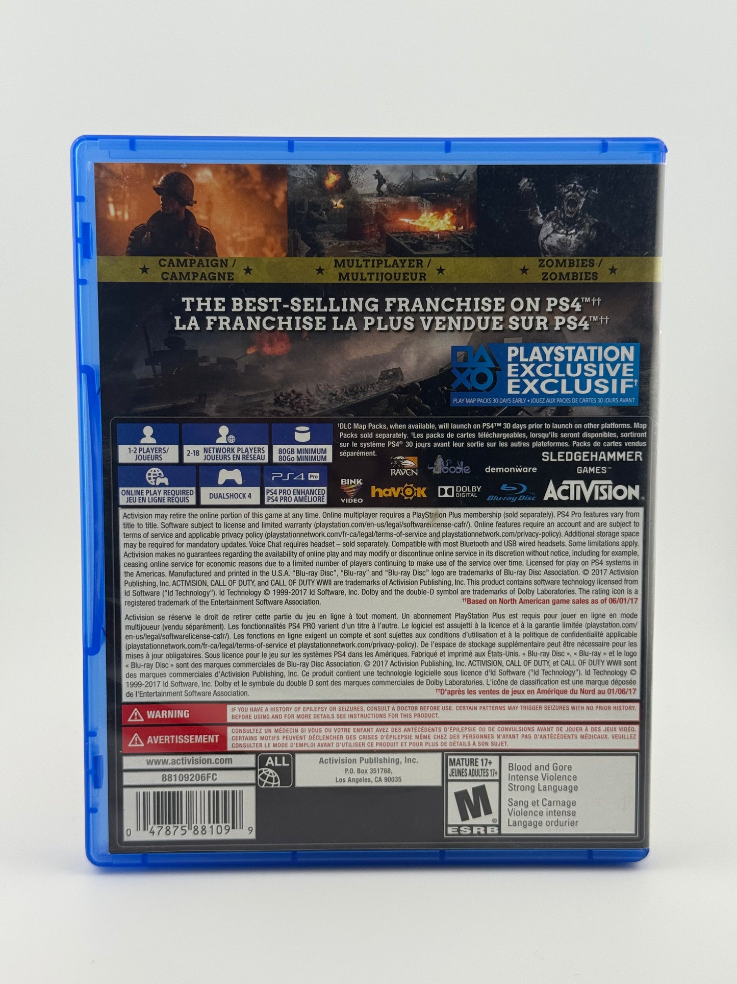 Call of Duty WW2 PS4 CIB