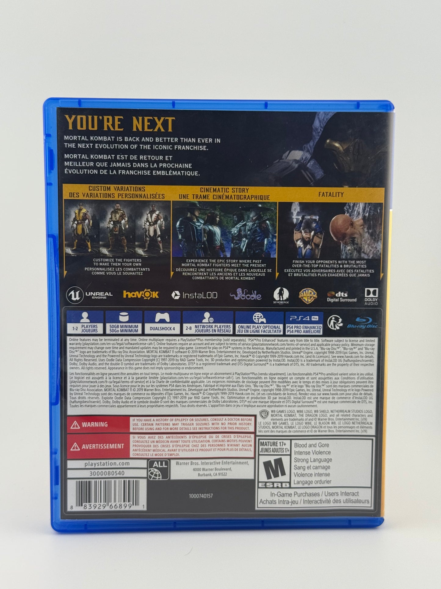 Mortal Kombat 11 PS4 CIB