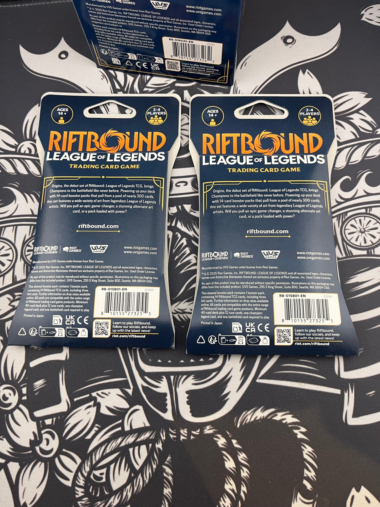 Riftbound League of Legends TCG Champion Deck Jinx + 2 Single Booster packs