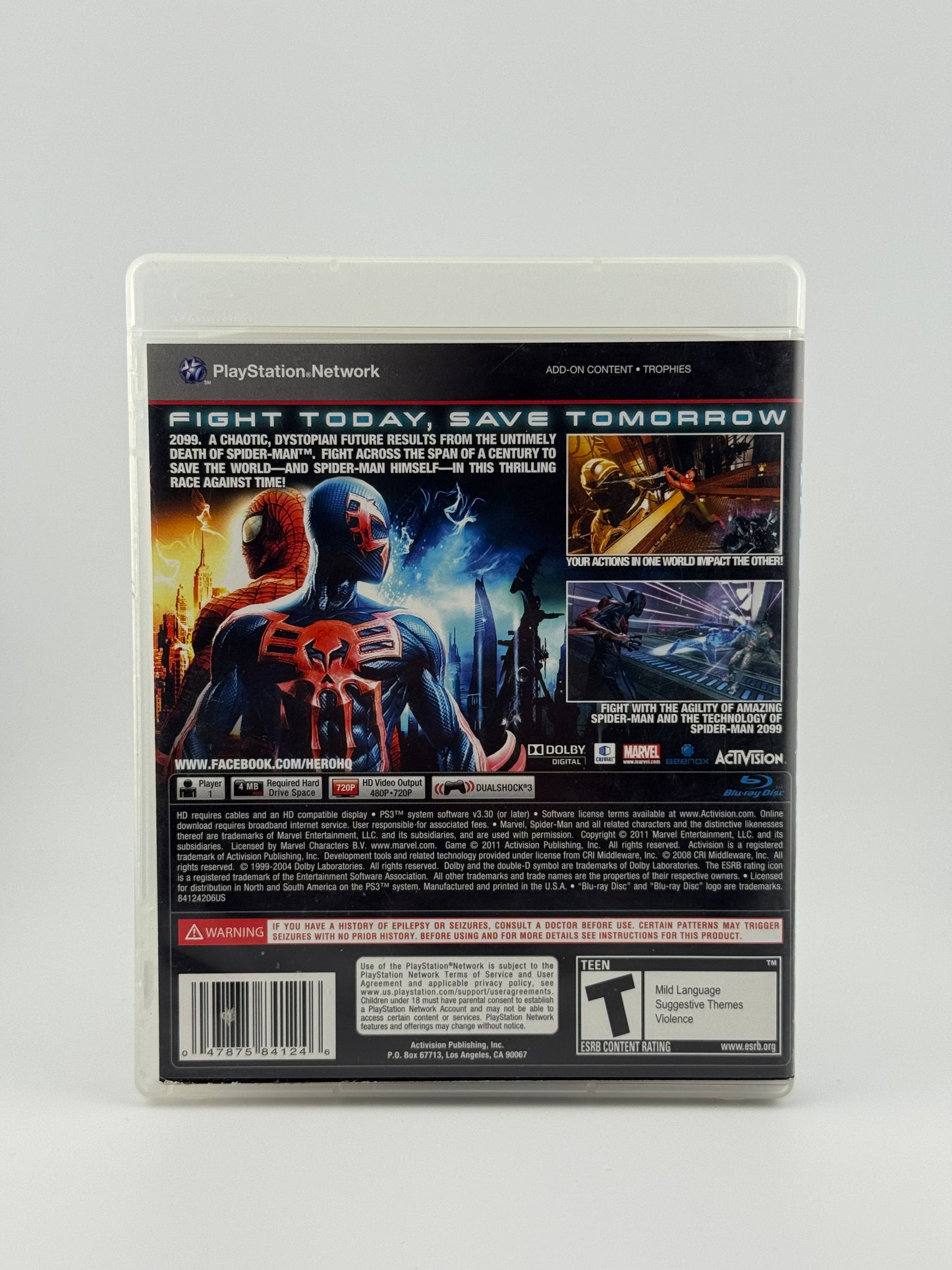 Spiderman Edge of Time PS3 CIB