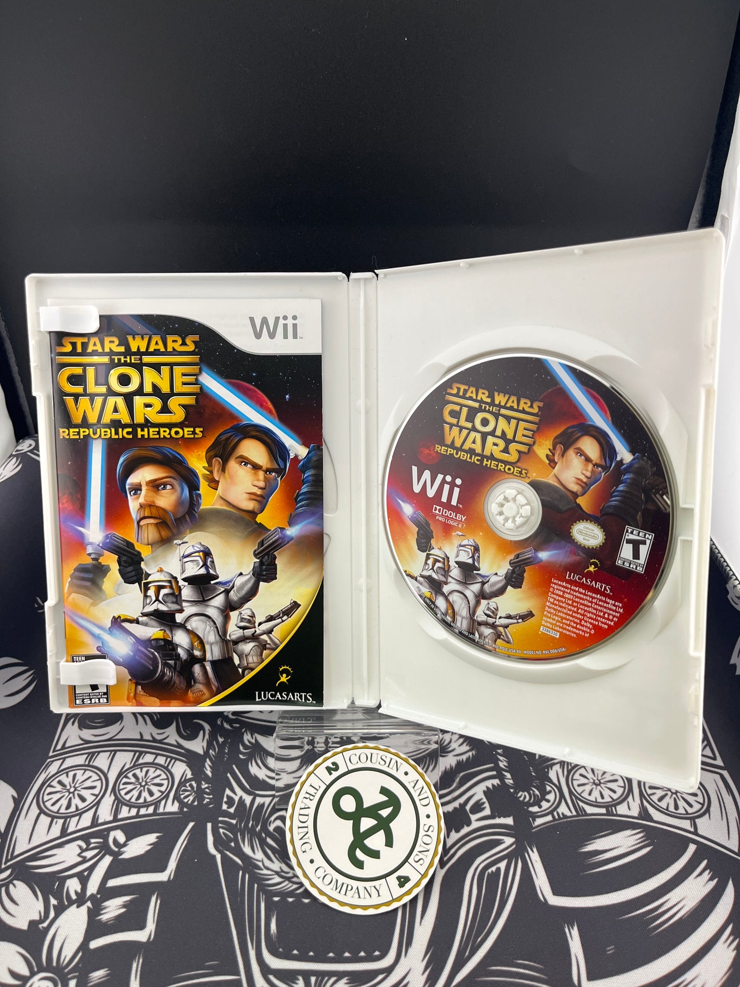 Star Wars the Clone Wars Republic Heroes Wii CIB