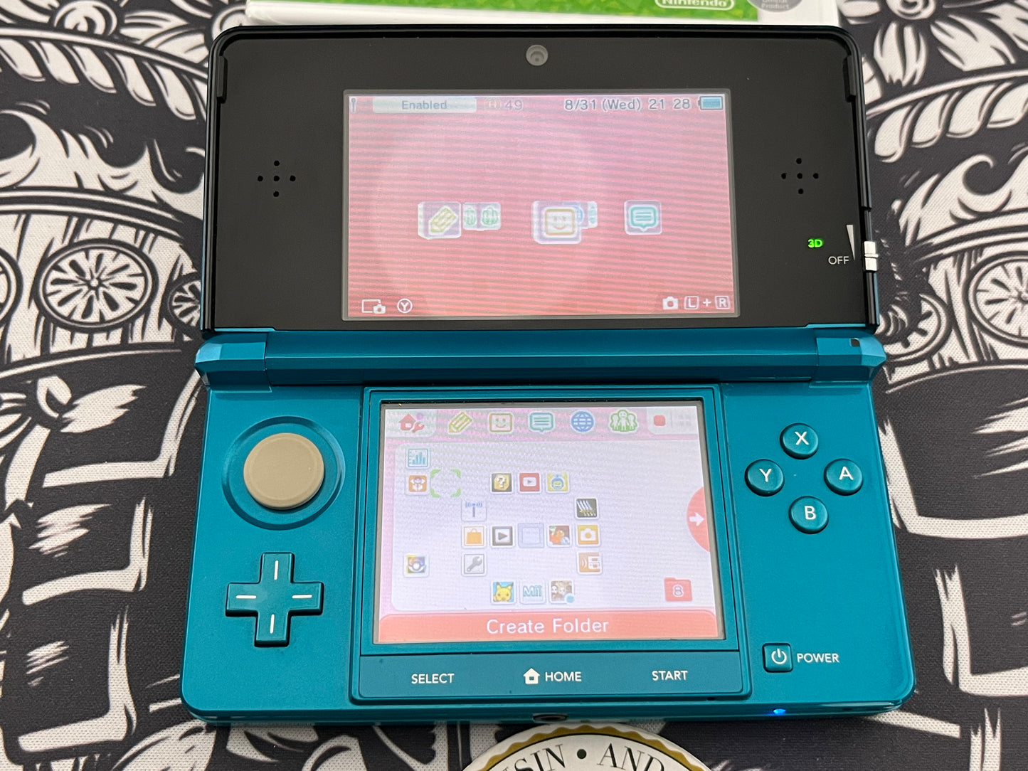 Aqua 3DS Loose with Animal Crossing