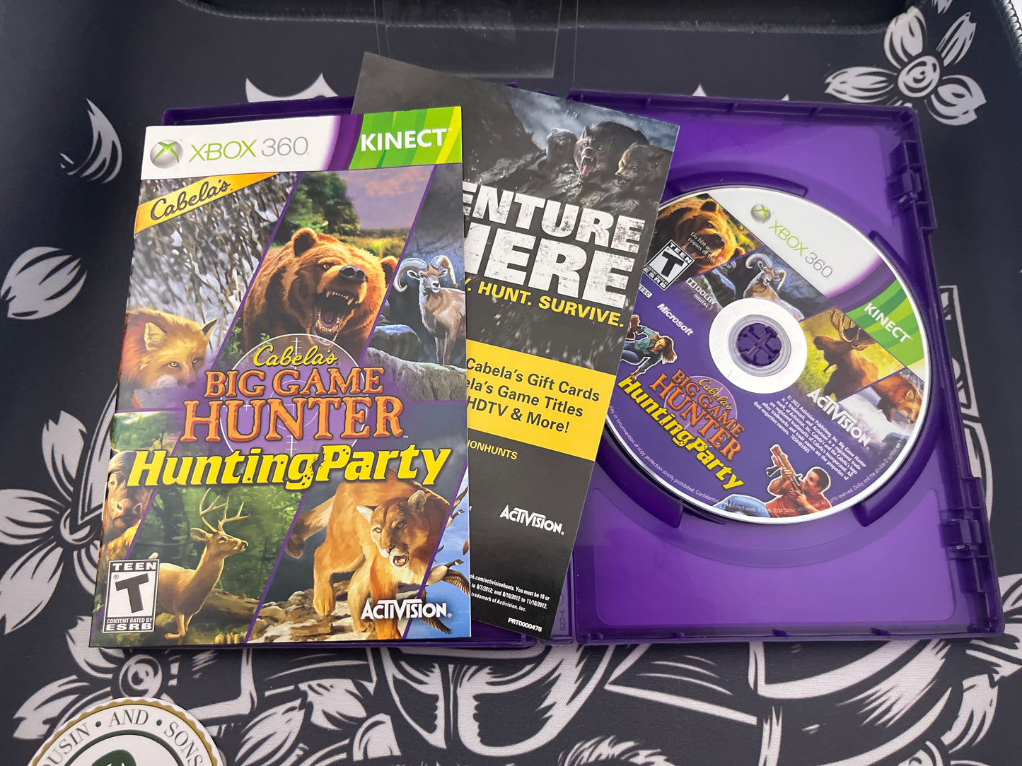 Cabela’s Big Game Hunter Hunting Party Kinect Xbox 360 CIB