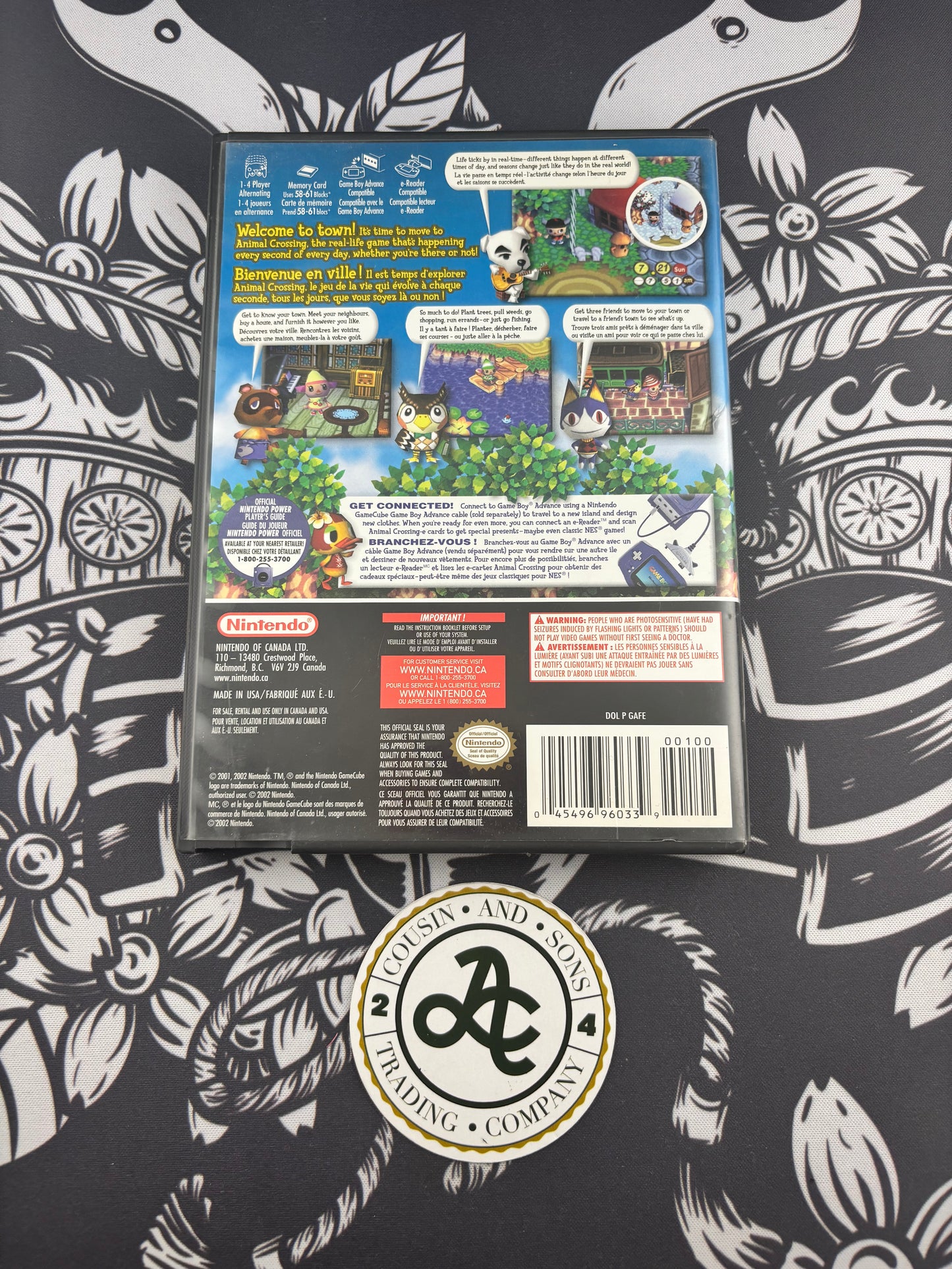 Animal Crossing GameCube black label CIB