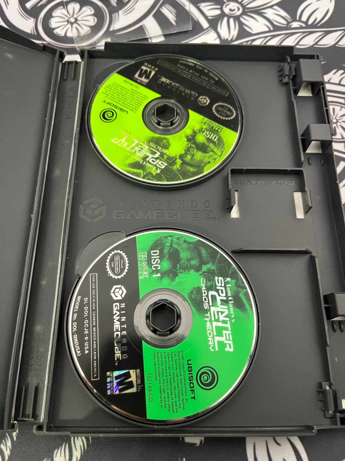 Splinter Cell Chaos Theory GameCube No Manual