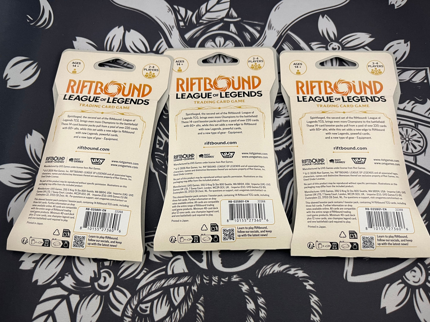 Riftbound Spiritforged 3 Single Packs Full Art Set