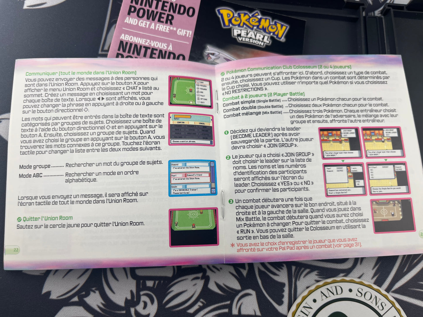 Pokémon Pearl ds french manual only