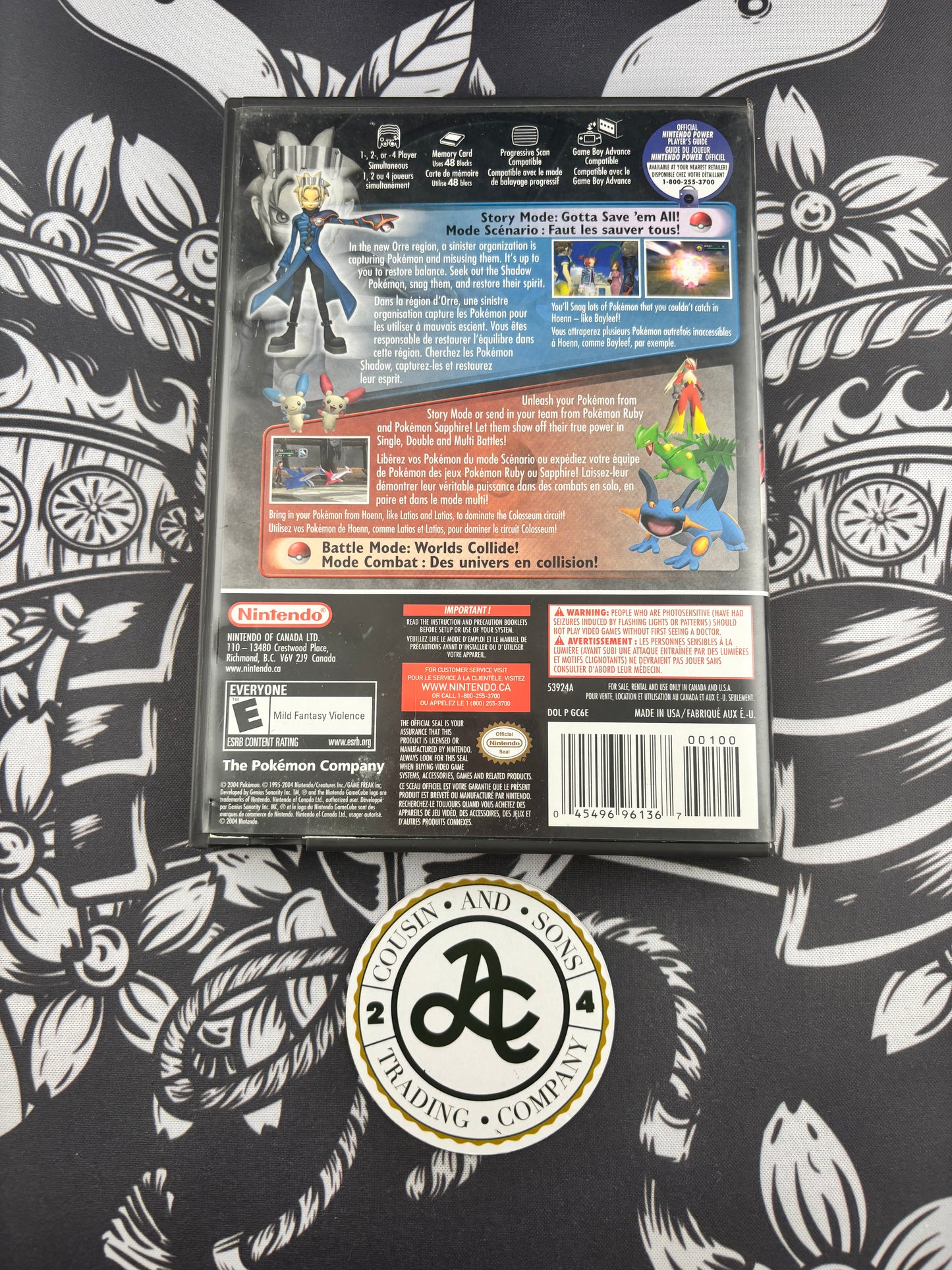 Pokémon Colosseum GameCube CIB with inserts