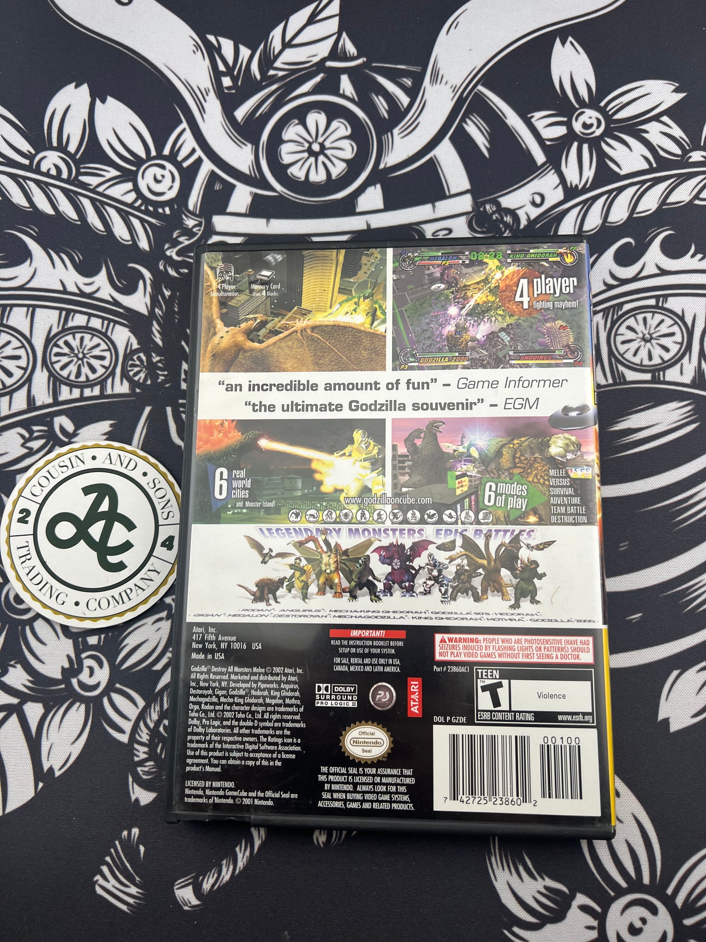 Godzilla All Monster Melee GameCube Player Choice CIB