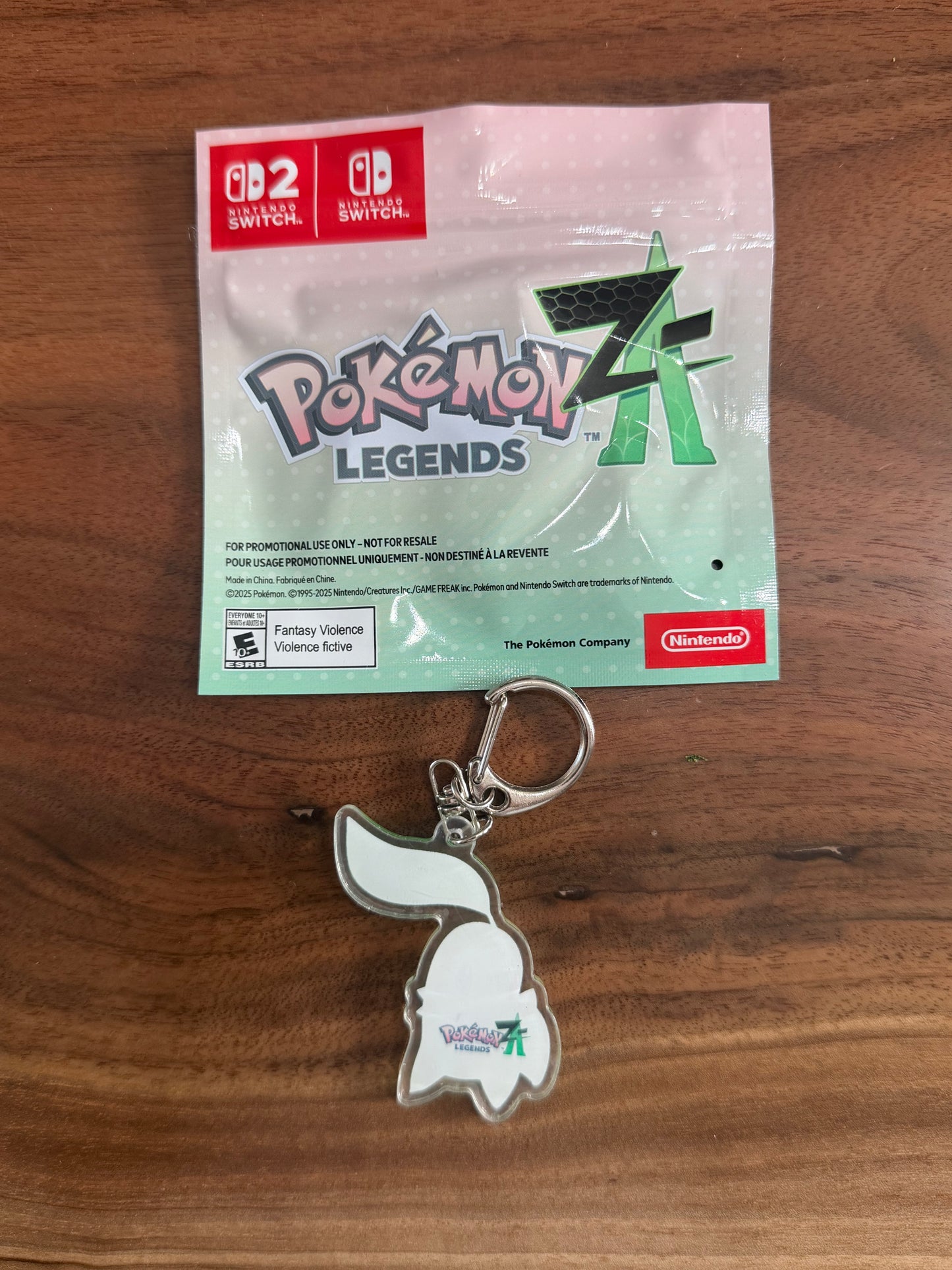 Pokémon Legends ZA Chikorita Key Chain Pre Order Bonus (EB Games Exclusive)