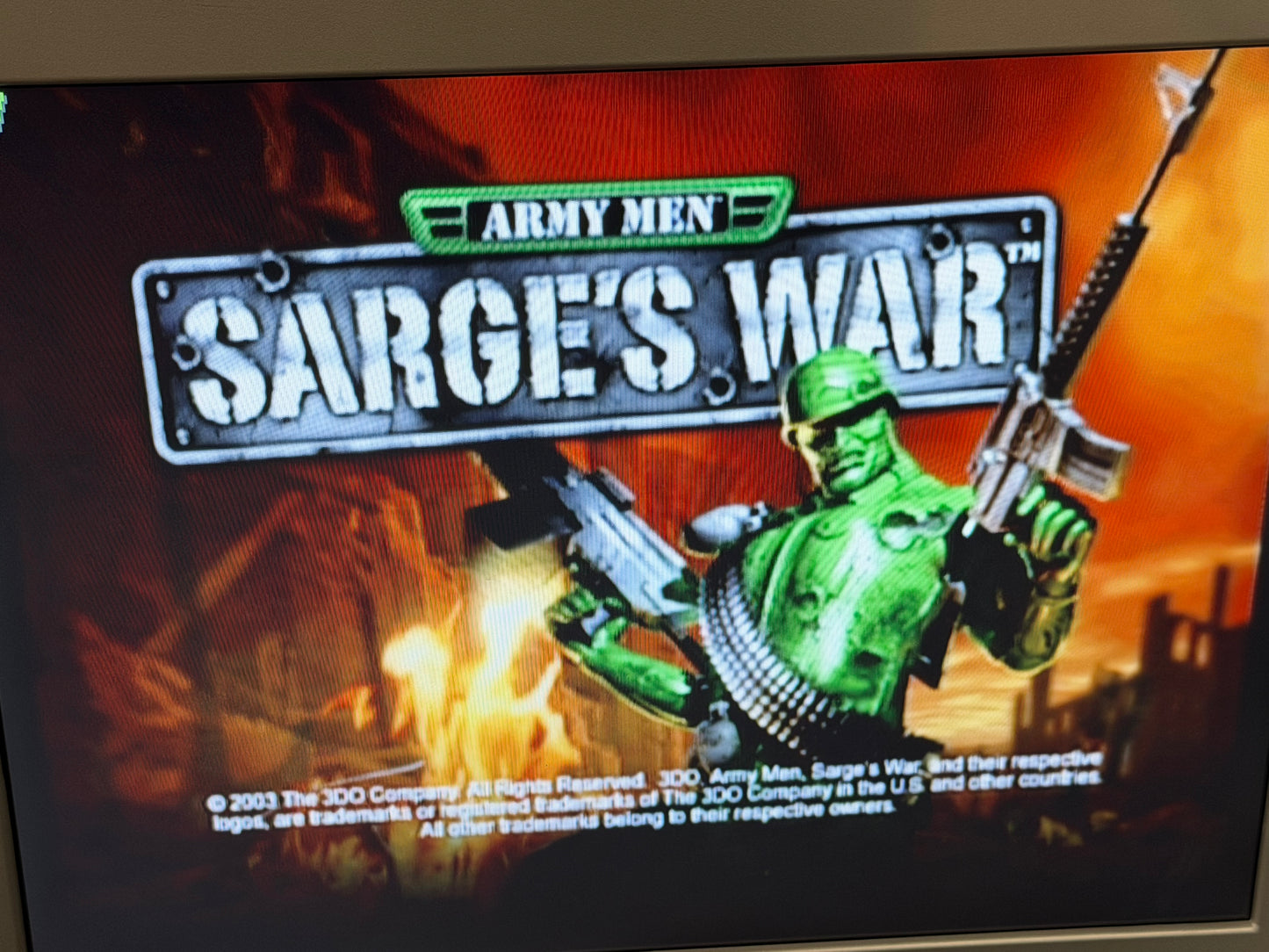 Army Men Sarge’s War GameCube CIB