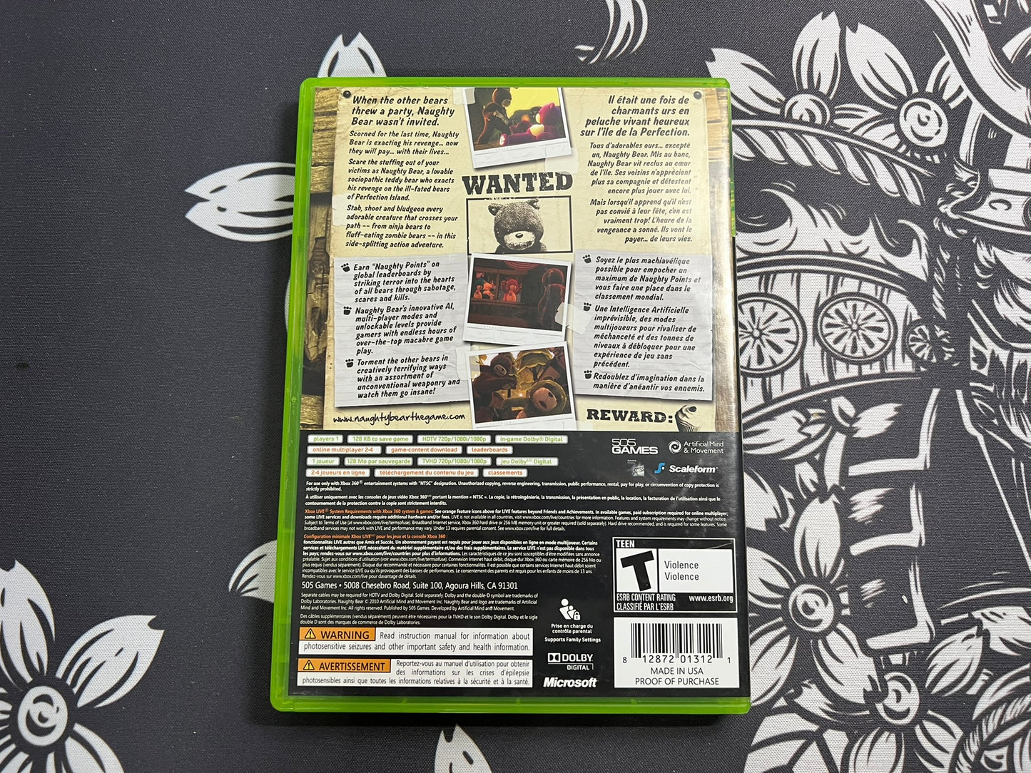 Naughty Bear Xbox 360
