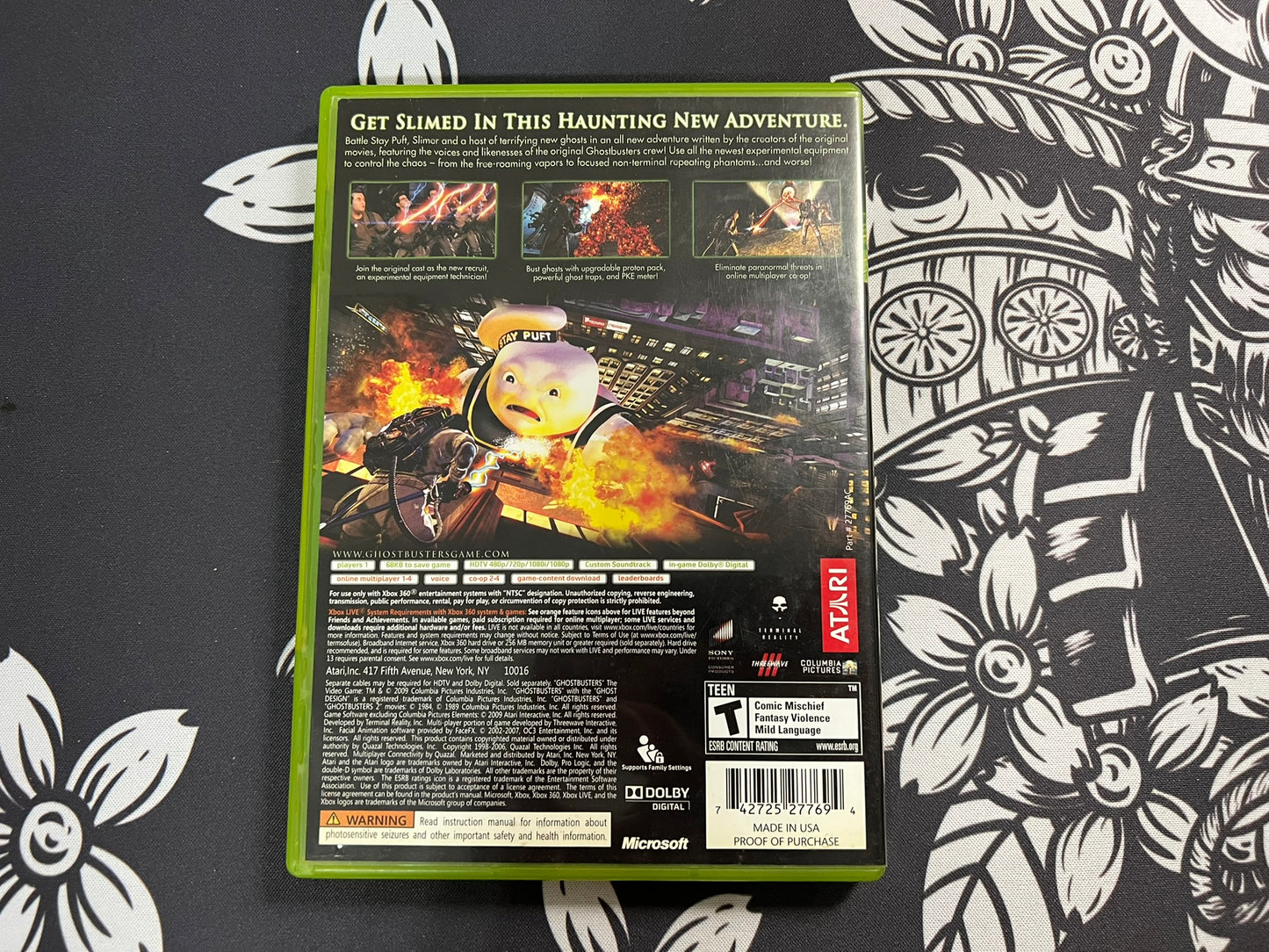Ghostbusters: The Video Game (Microsoft Xbox 360, 2009) Complete W/ Manual