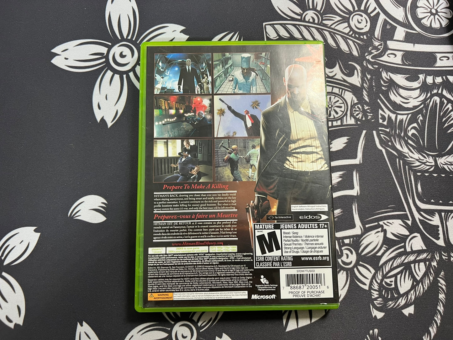 Hitman: Blood Money (Microsoft Xbox 360, 2006) Complete W/ Manual