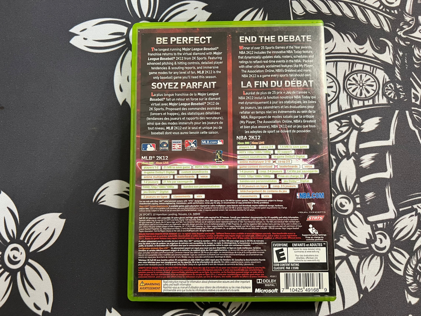 2K12 Sports Combo Pack MLB 2K12 NBA 2K12 Xbox 360