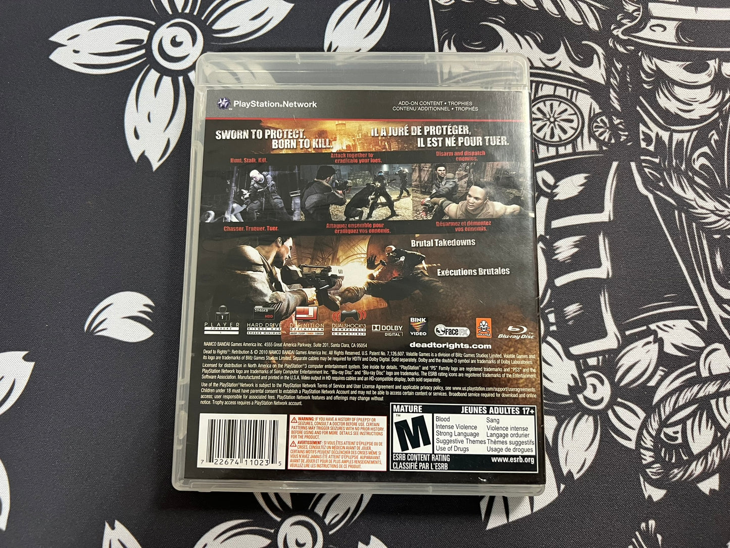 Dead to Rights: Retribution (PlayStation 3, 2010) PS3 No Manual Tested