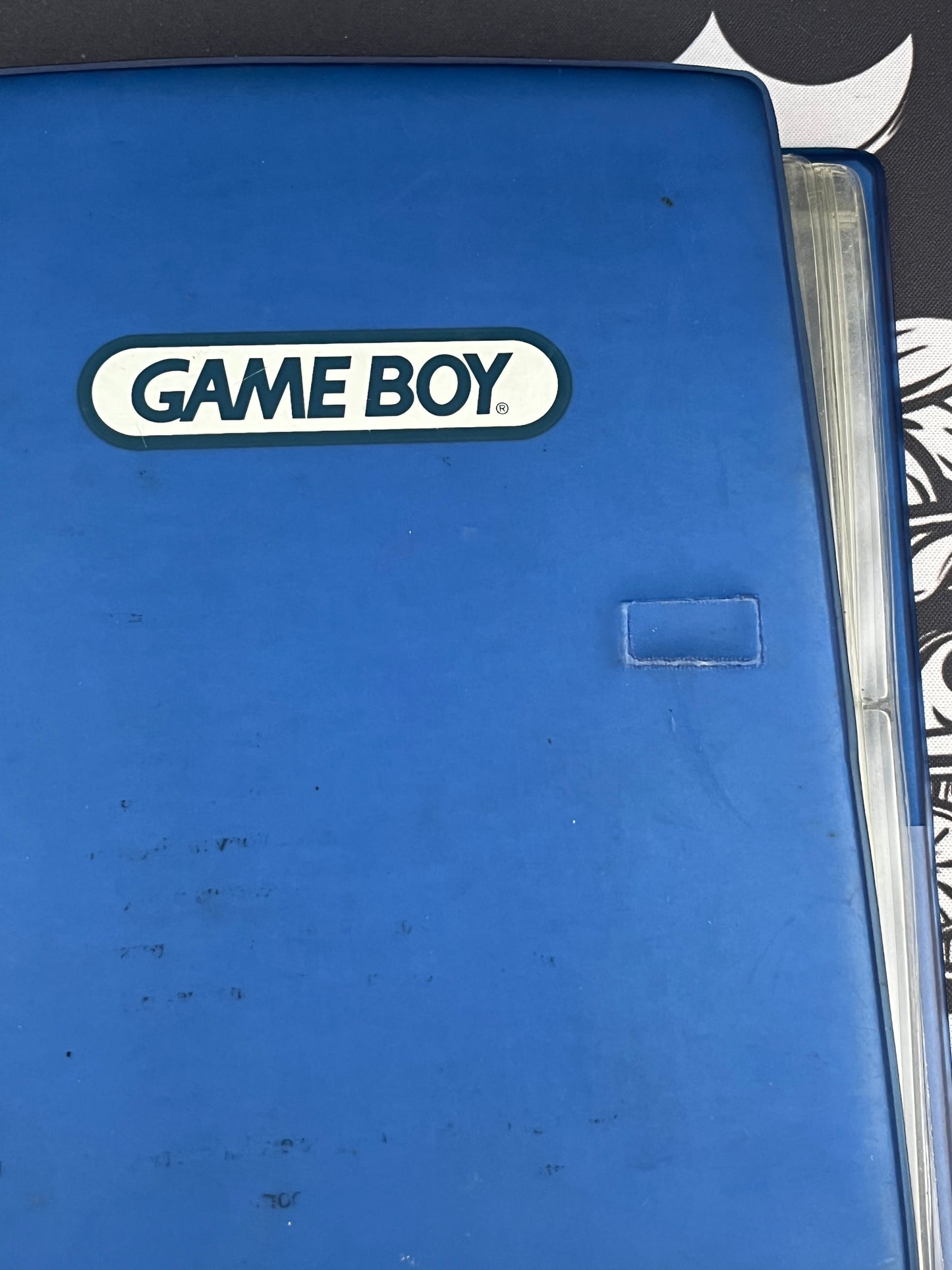 Blue OEM Nintendo Gameboy Cartridge Book Holder Case Folio Binder Holds 16 (broken latch)