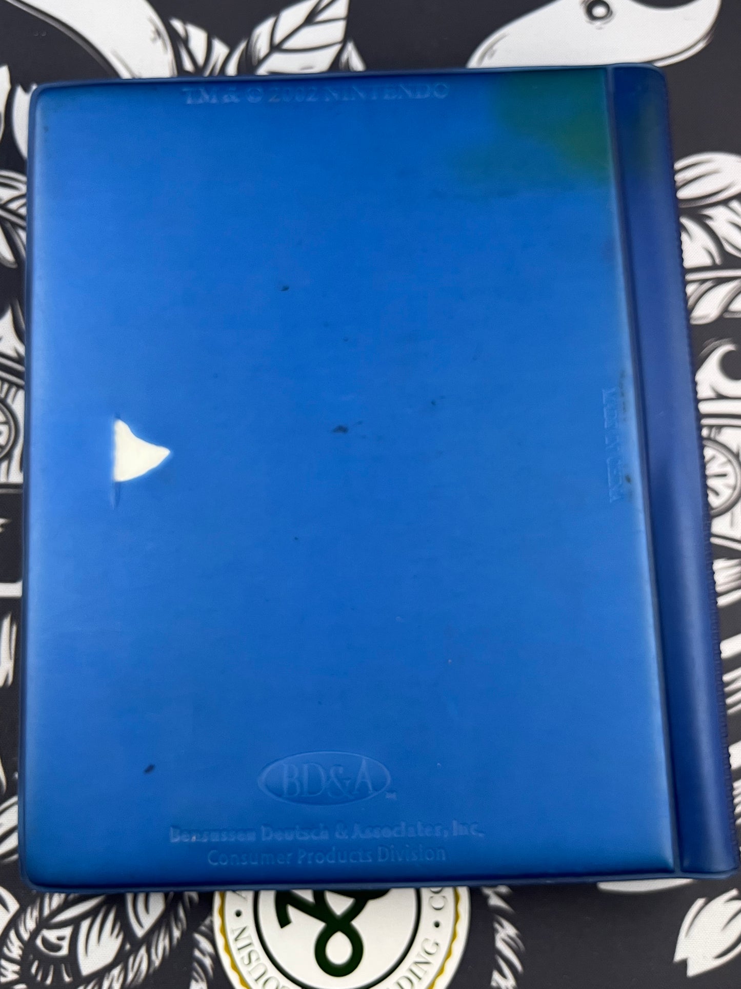 Blue OEM Nintendo Gameboy Cartridge Book Holder Case Folio Binder Holds 16 (broken latch)