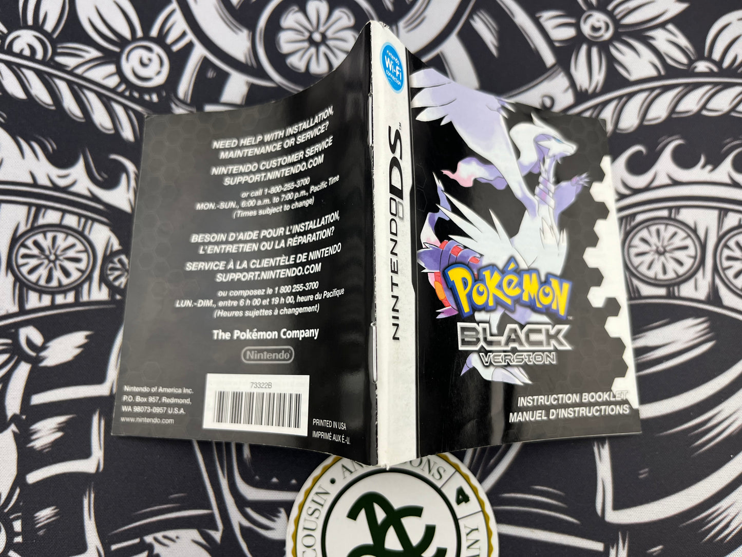 Pokémon Black DS Manual Only