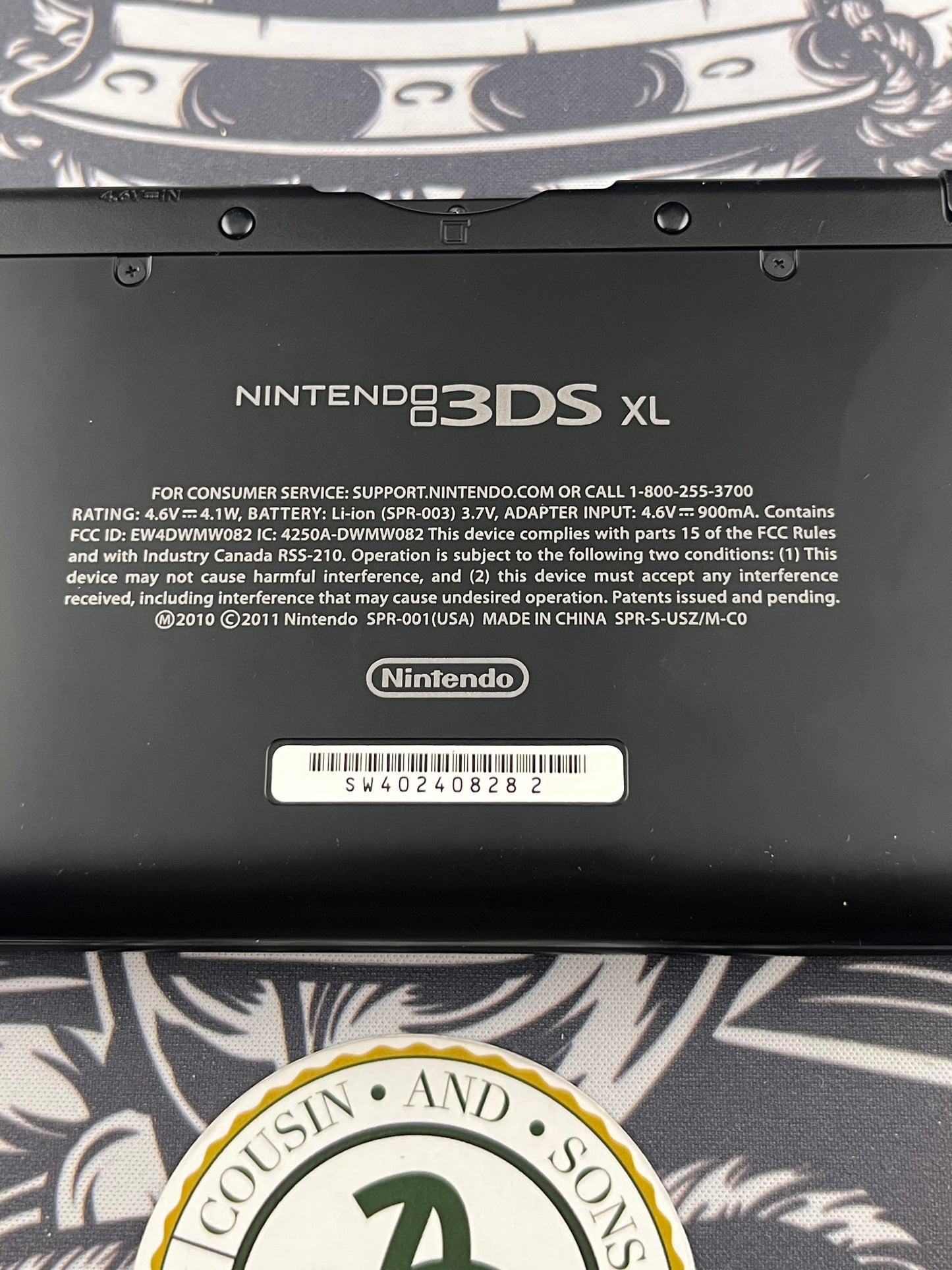 Black 3DS XL With 2 games