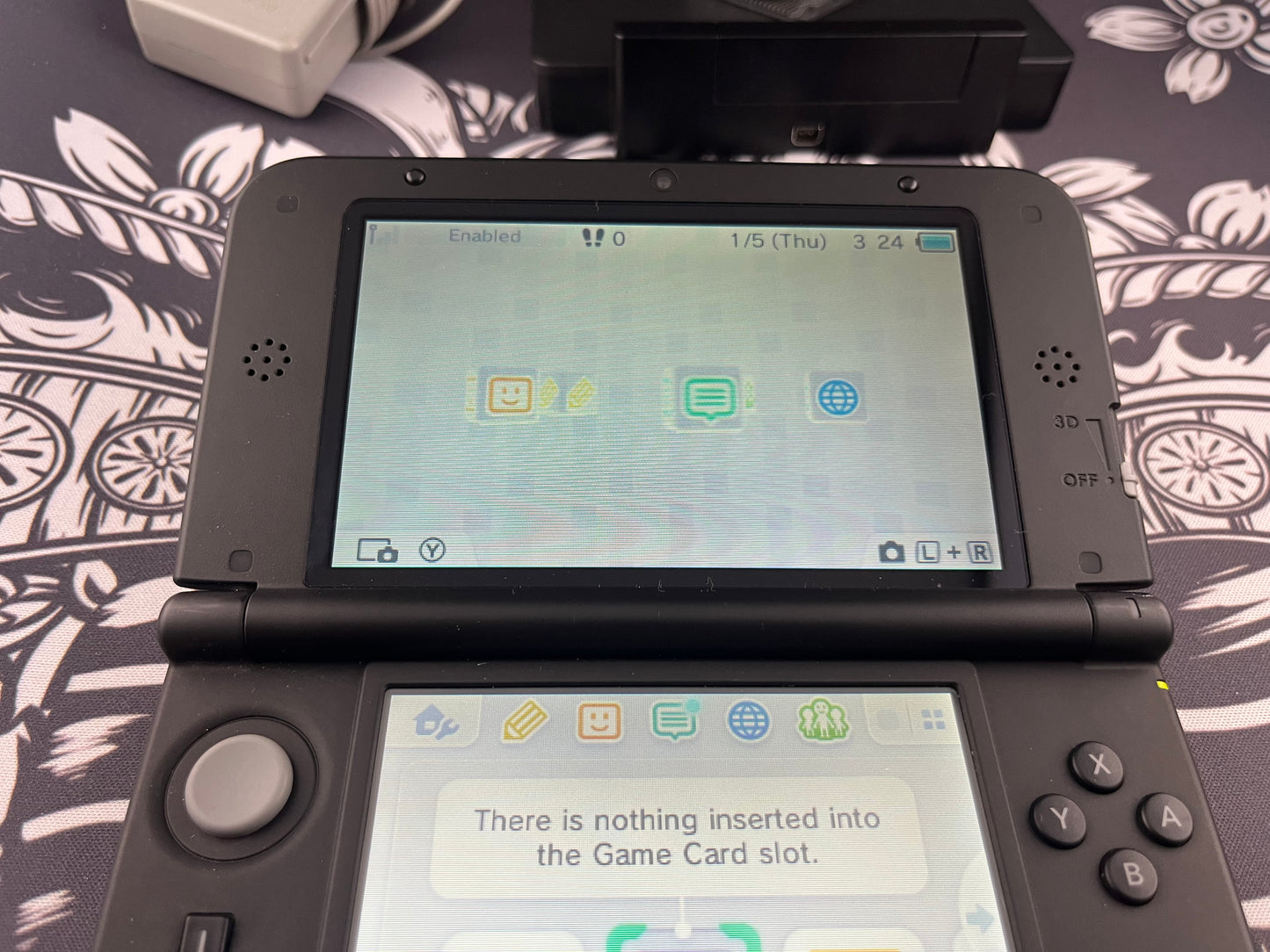 Black 3DS XL With 2 games
