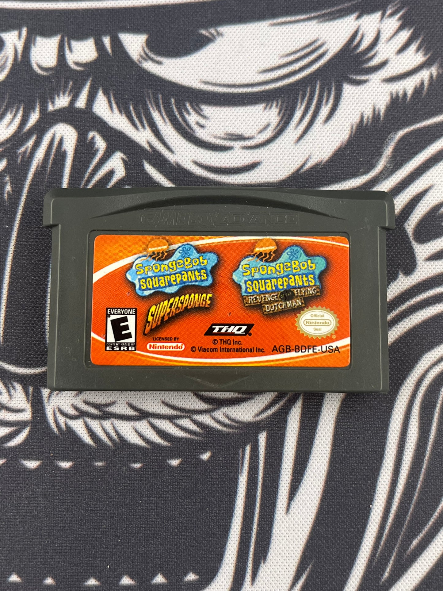 2 Games in 1 SpongeBob GBA loose