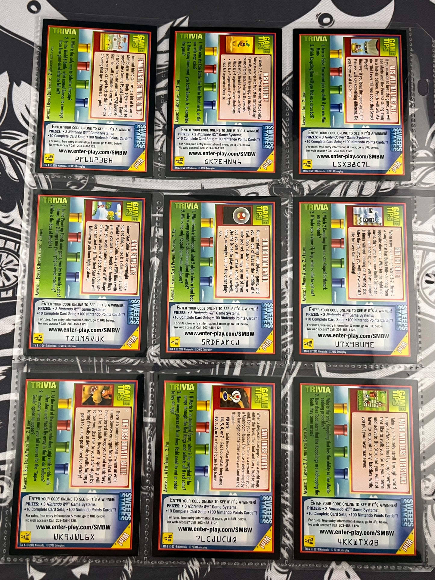 Super Mario Bros Wii Card set 76/77