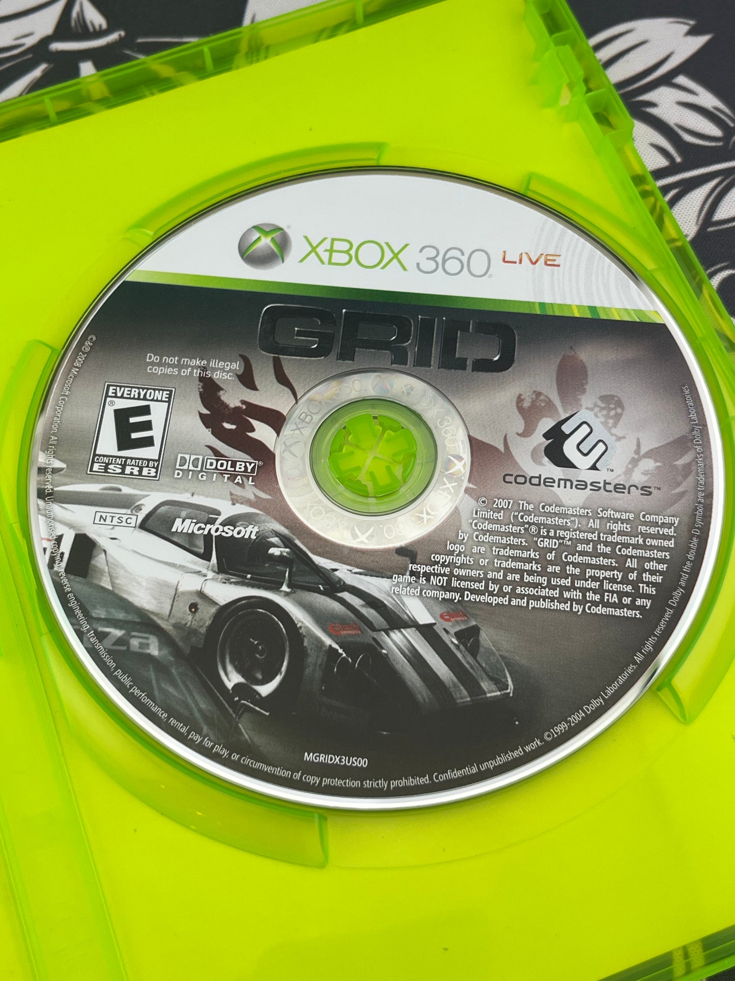 Grid Xbox 360 No Manual