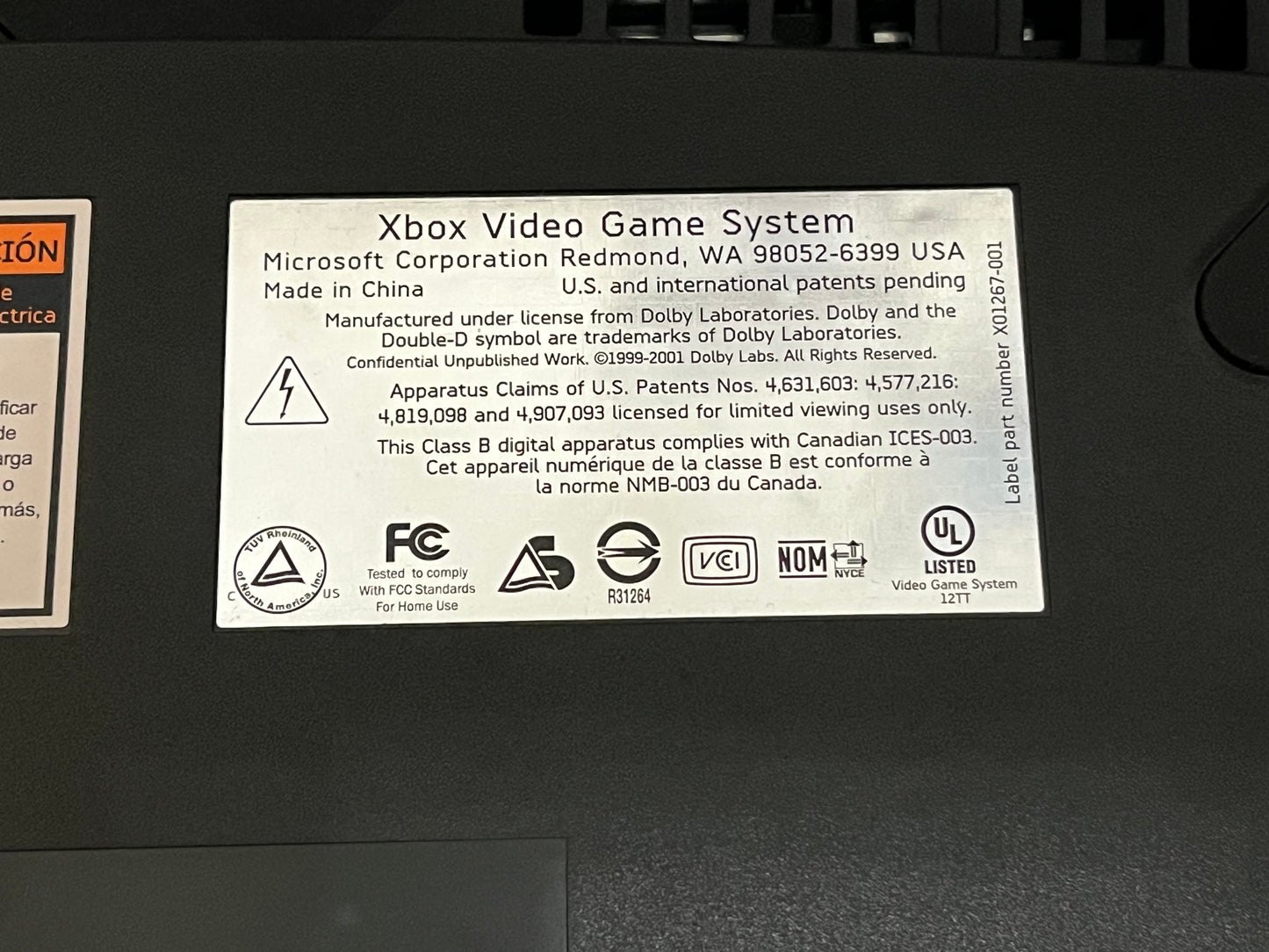 Xbox with 6 games and 3 third party controllers