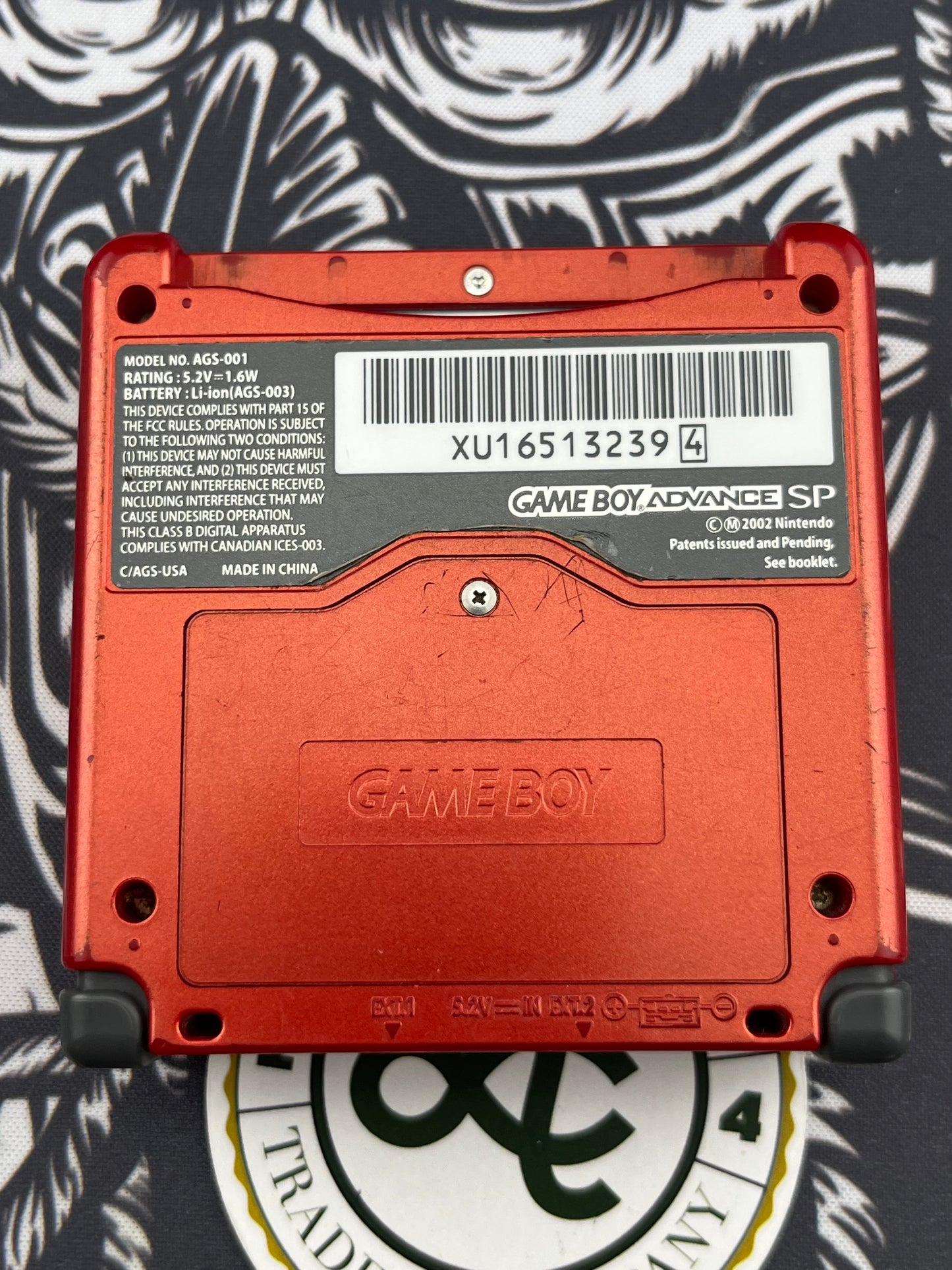 Red GBA SP