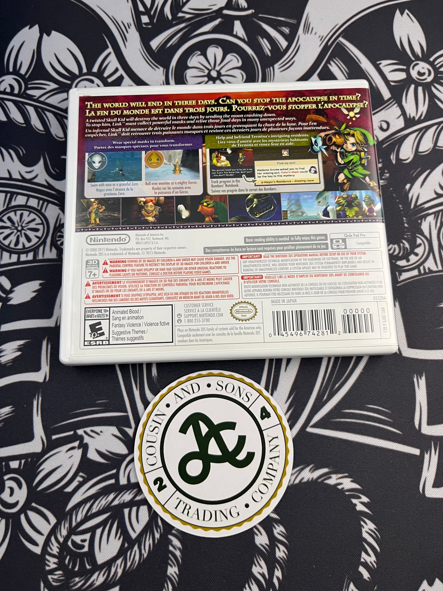 Zelda Majora's Mask 3D Nintendo 3DS