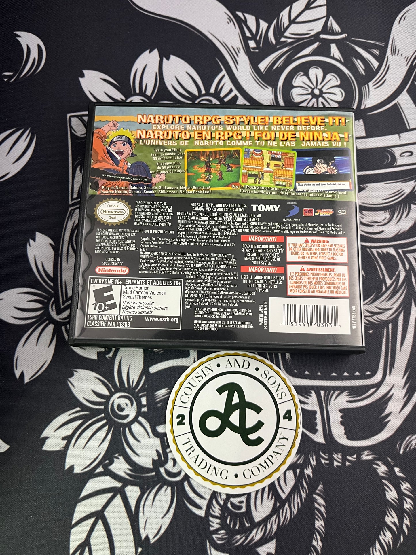 Naruto Path of The Ninja Nintendo DS CIB