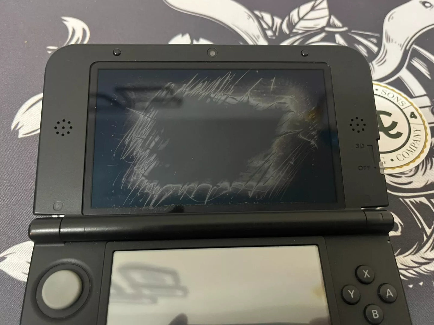 Nintendo New 3DS XL 4GB Handheld Gaming System Black + 2 Games - See Description