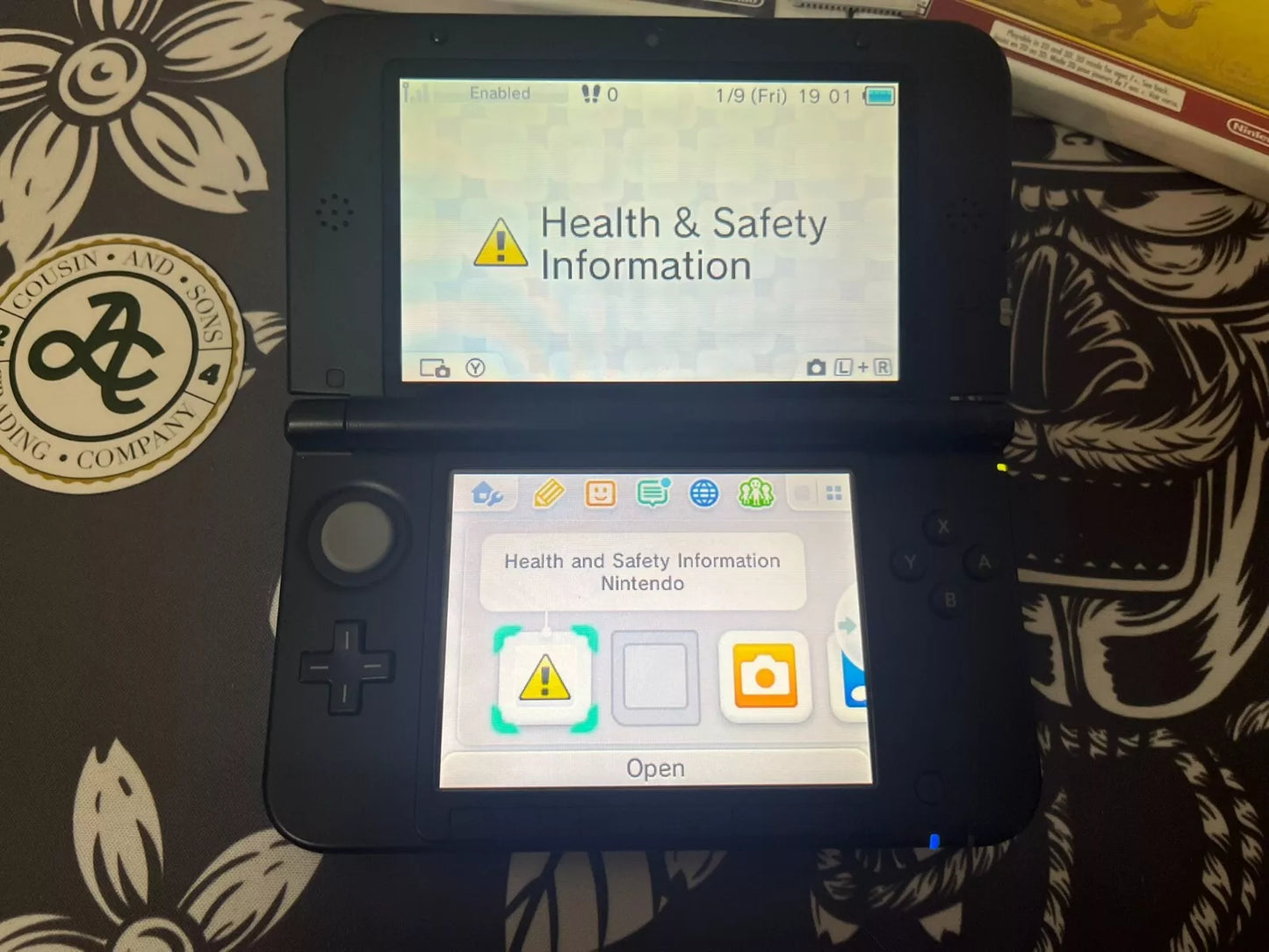 Nintendo 3DS XL Handheld System - Blue/Black Bundle + Fire Emblem Zelda Pokemon