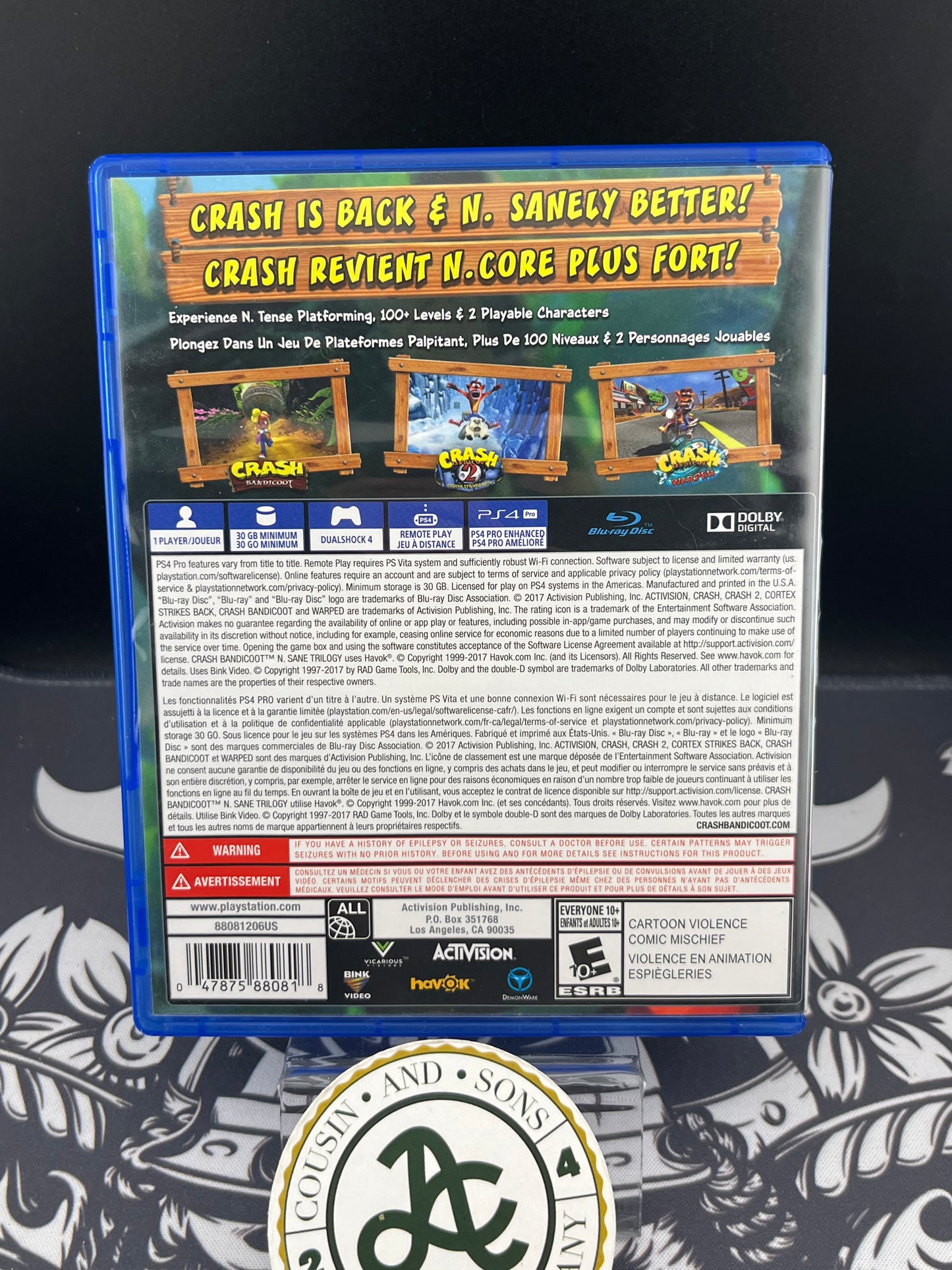 Crash Bandicoot N’Sane Trilogy PS4 CIB