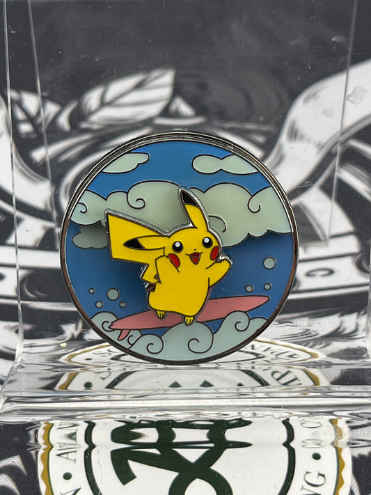 2021 Pokemon Celebrations Flying & Surfing Pikachu Official Pokémon Spinner Pin