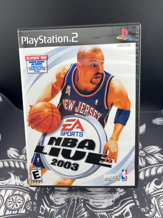 NBA Live 2003 PS2 (re-printed cover, no manual)