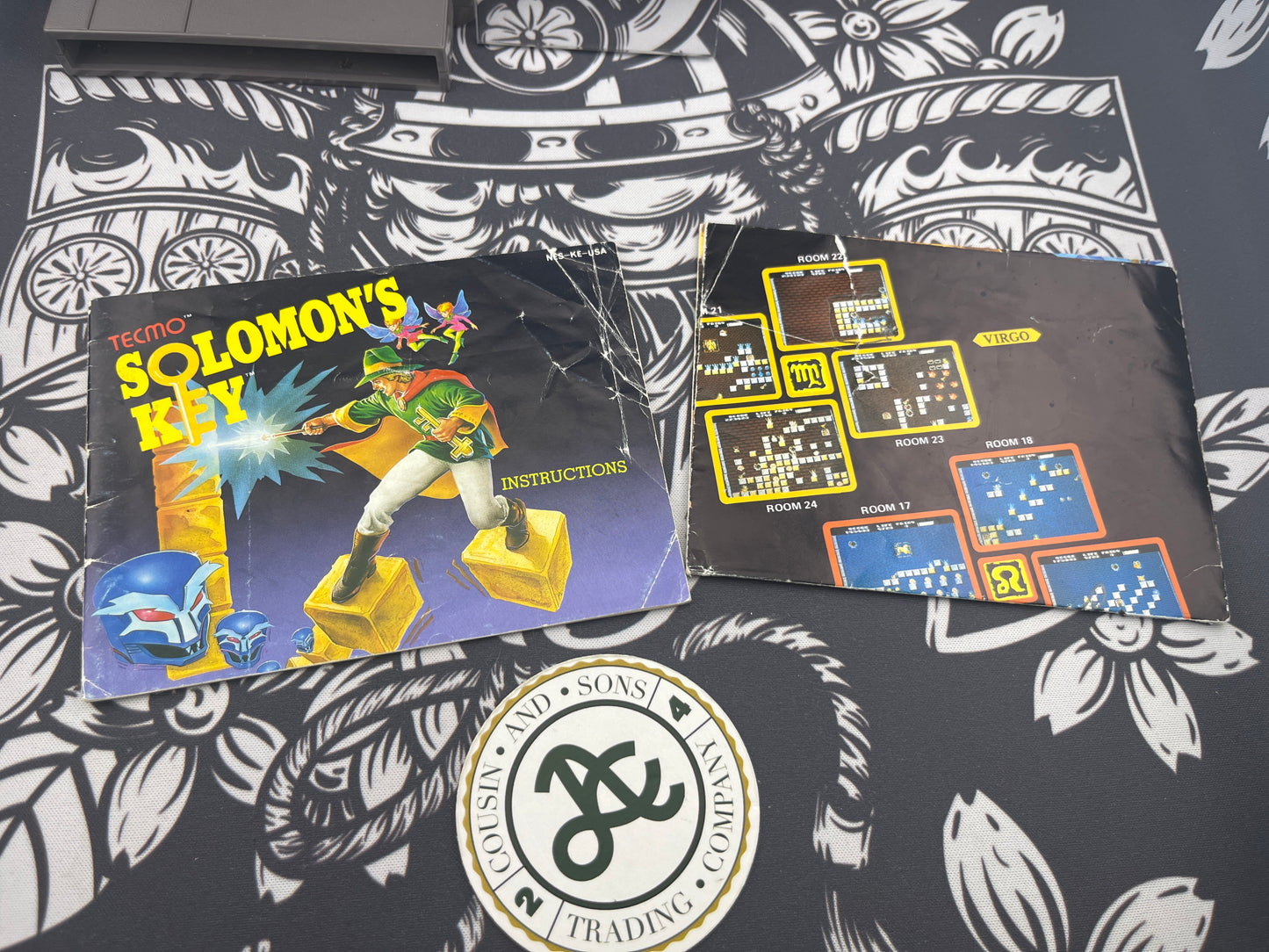 Solomon’s Key NES - Box, manual, Cartridge (broken box)