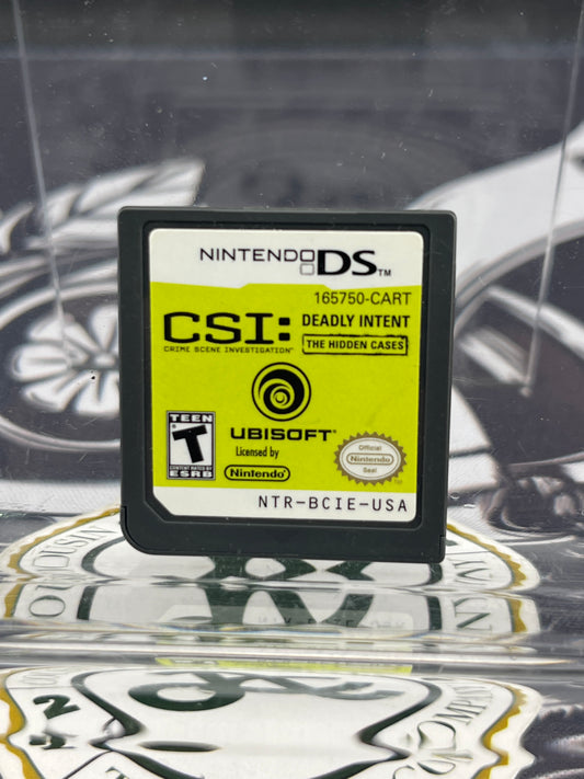 CSI Deadly Intent the hidden cases DS Loose Cartridge