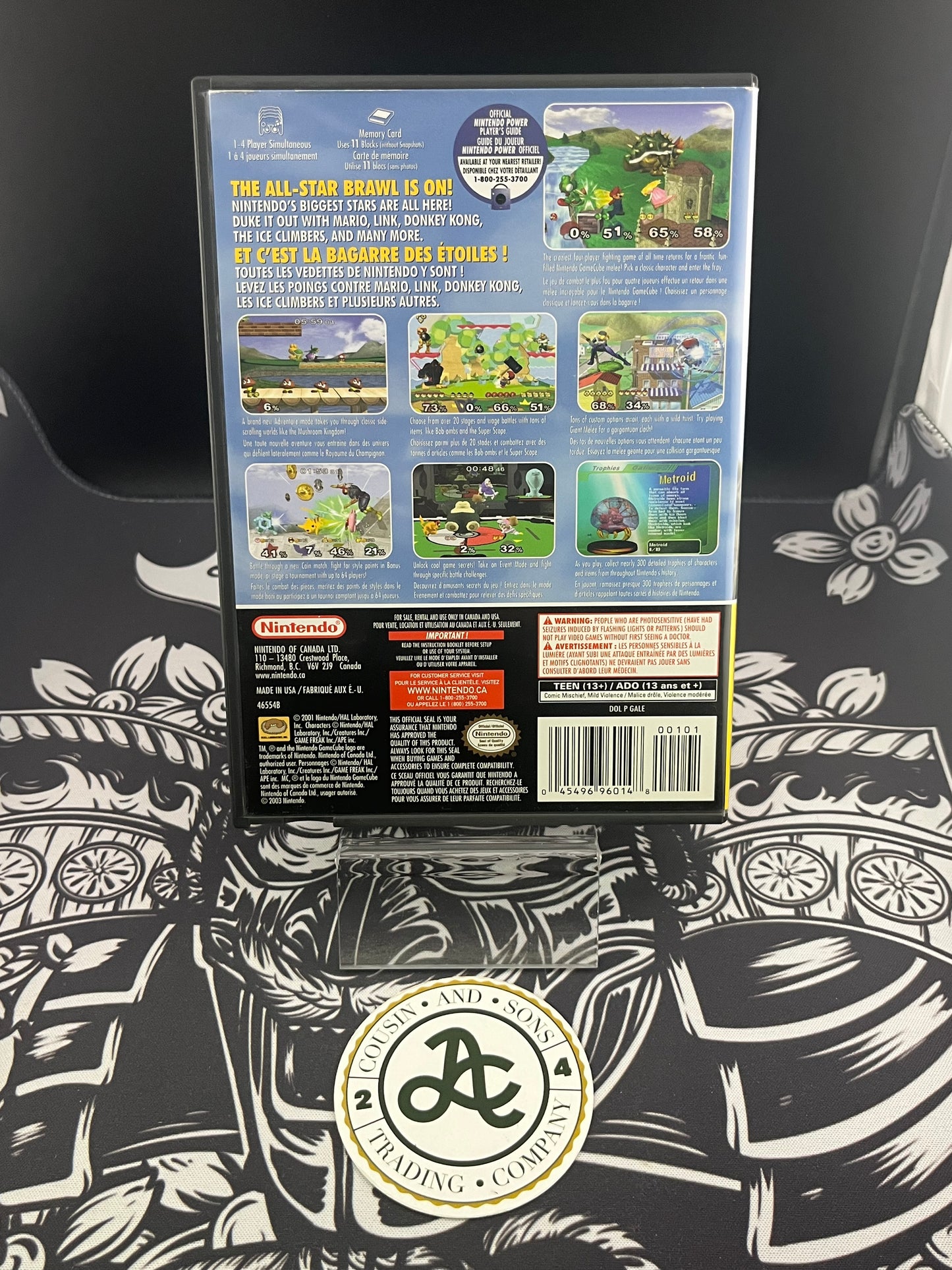 Super Smash Bros Melee Player Choice GameCube CIB