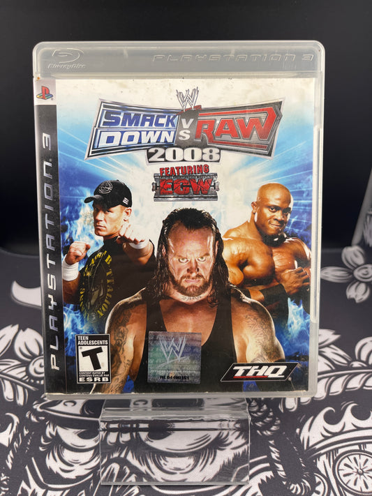 Smackdown vs Raw 2008 PS3 No Manual