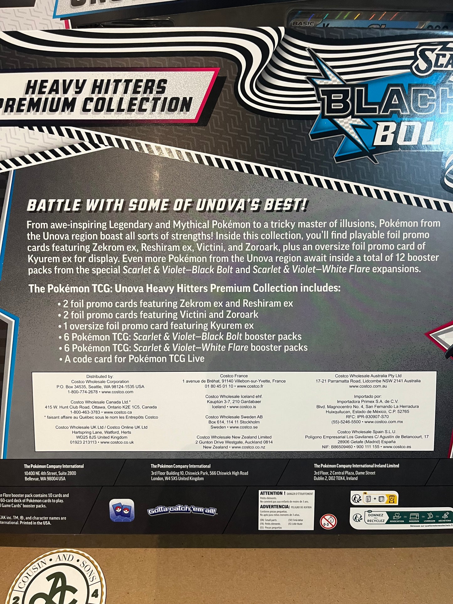 Black Bolt White Flare Heavy Hitters (2 Units) - Factory Sealed BNIB