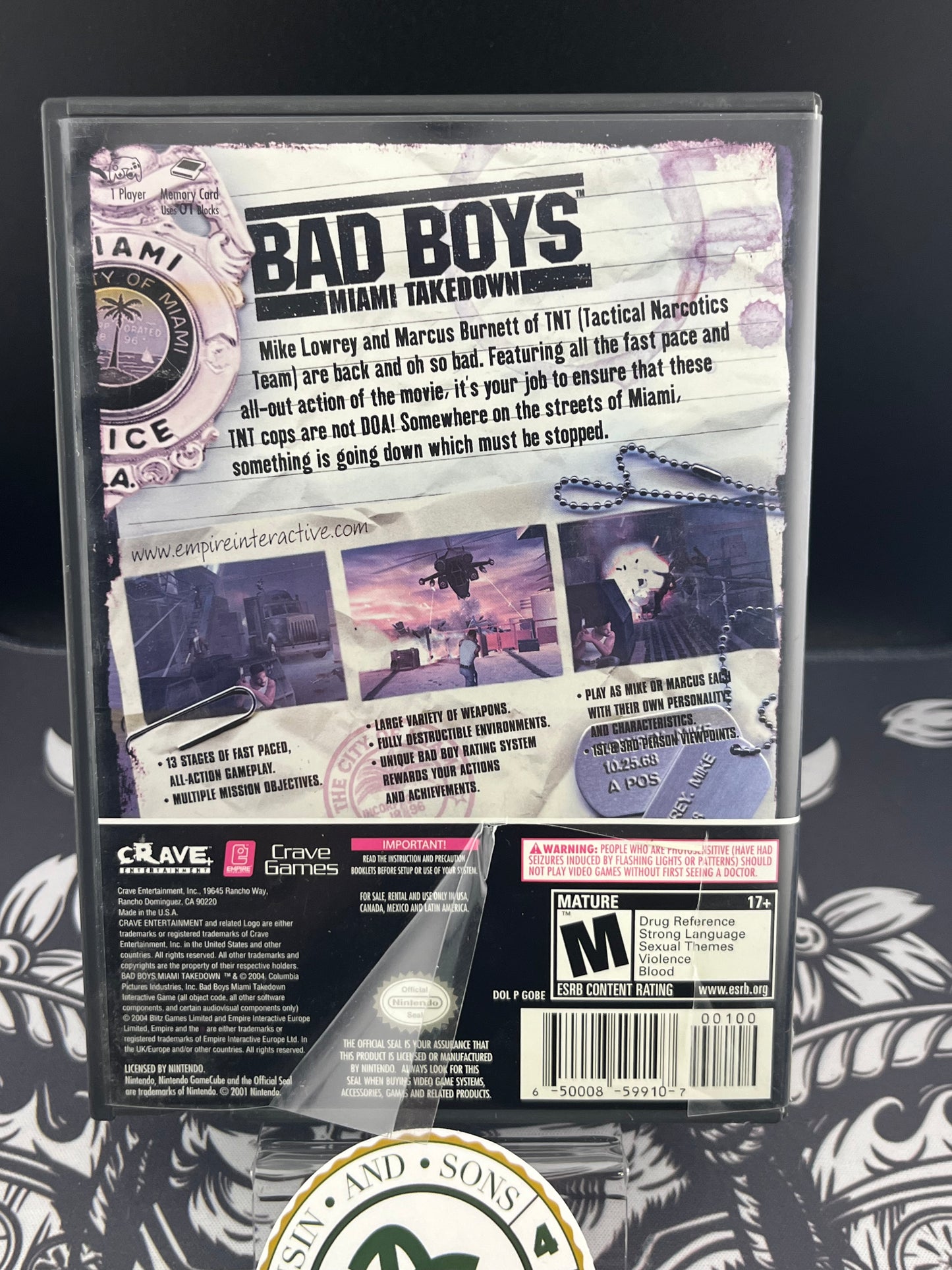 Bad Boys Miami Takedown GameCube CIB
