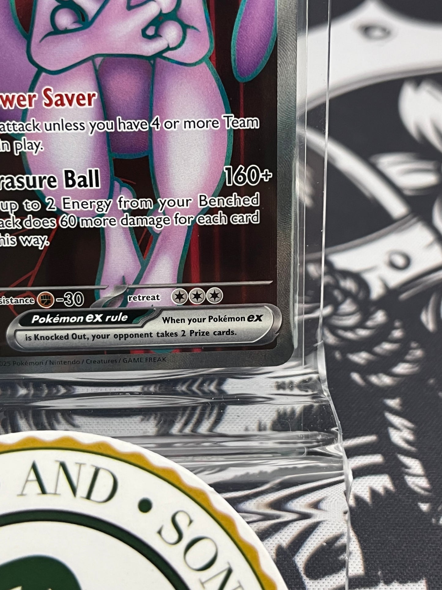 Team Rocket Mewtwo EX 213/182 NM