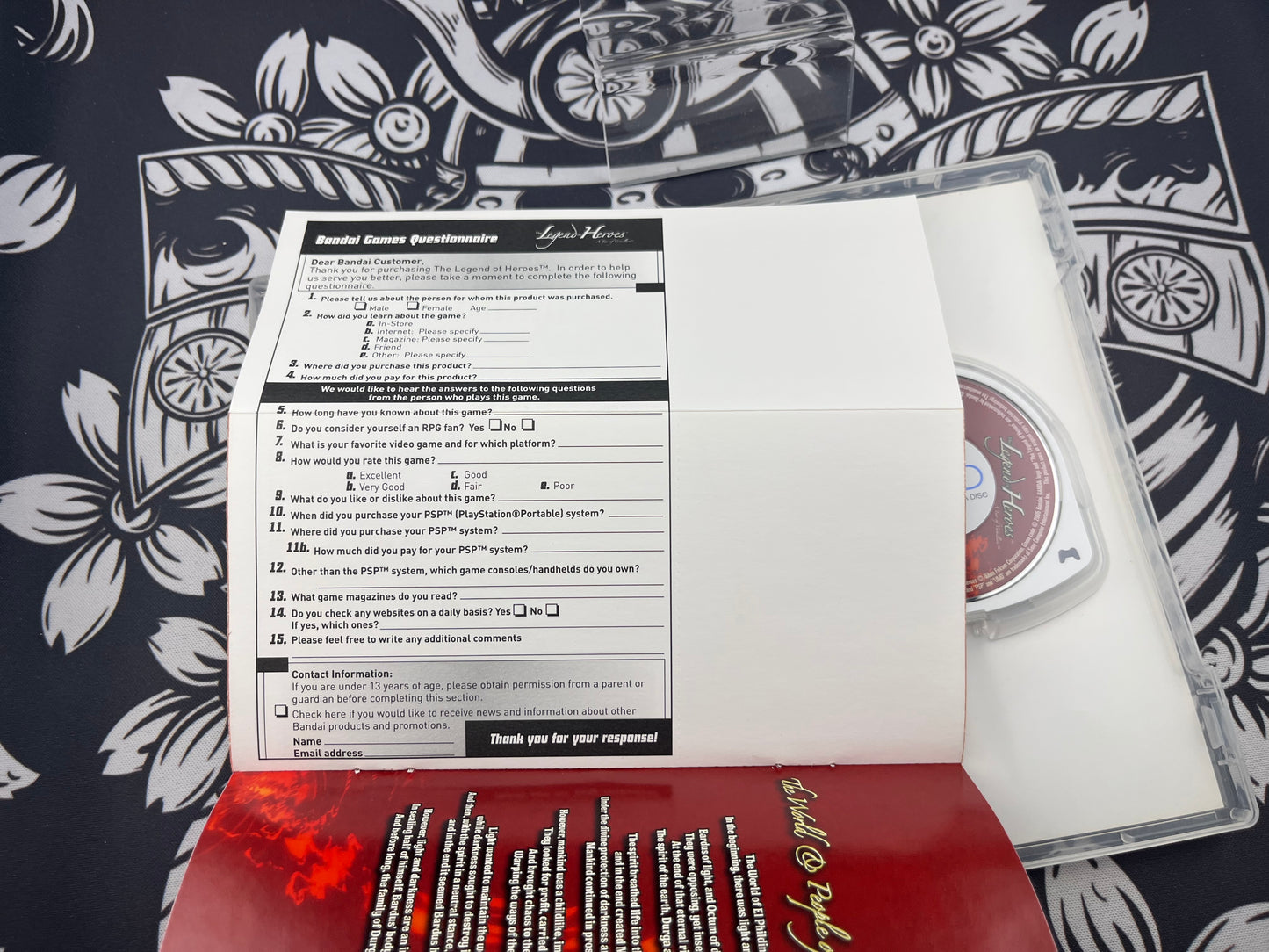 The Legend of Heroes A Tear of Vermillion PSP CIB