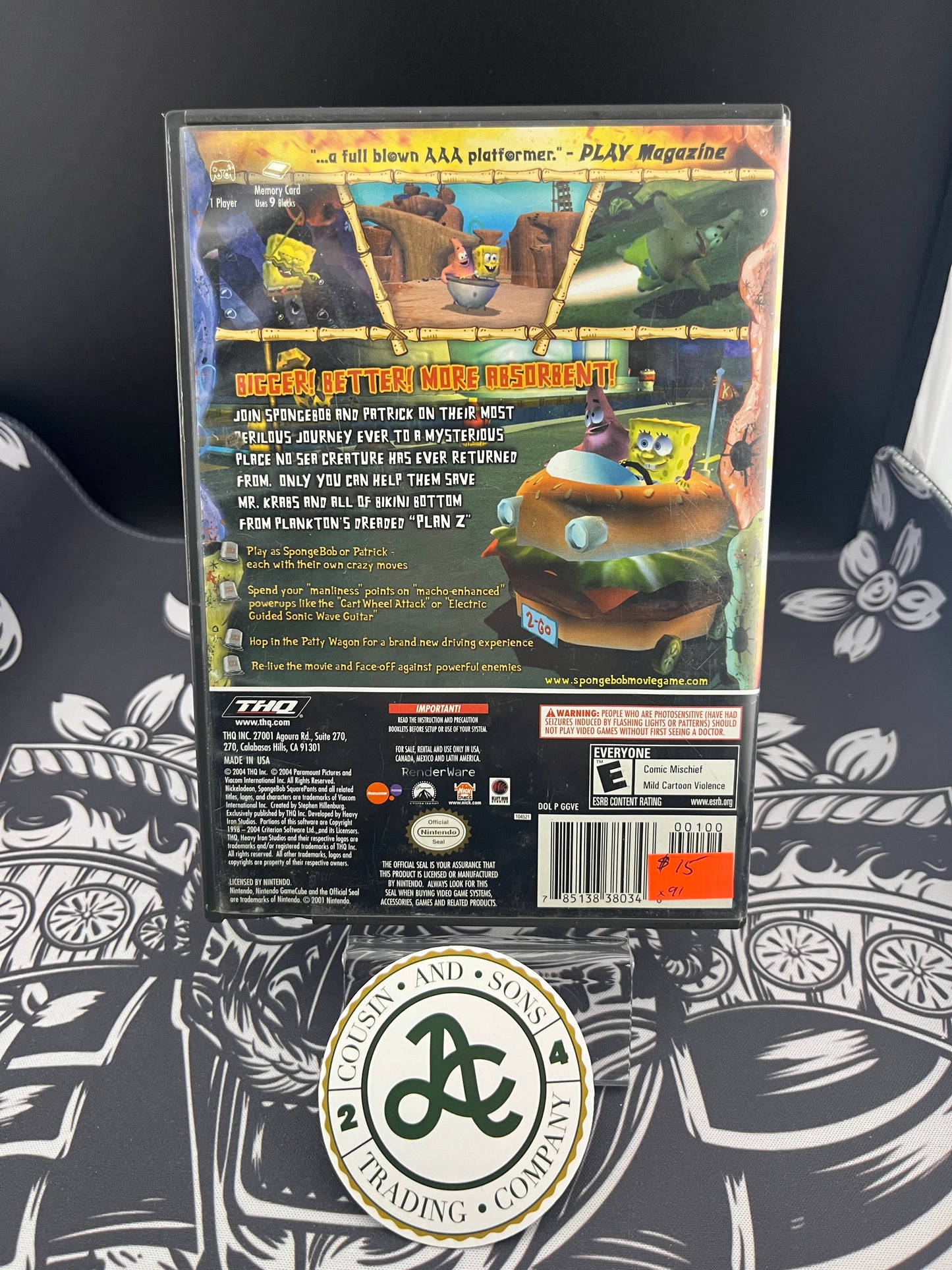 SpongeBob SquarePants Movie GameCube CIB