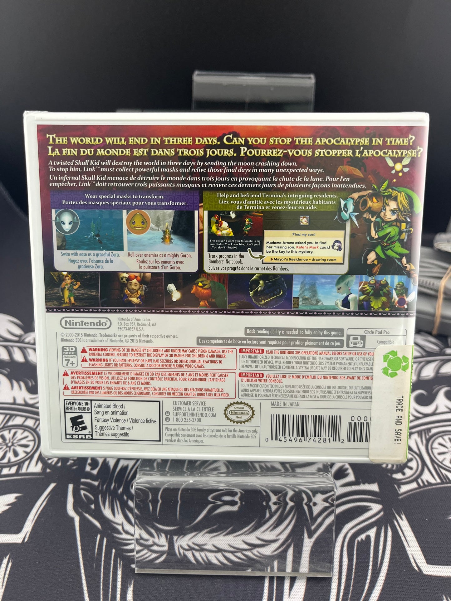‘New’ Nintendo 3DS XL Majora's Mask Limited Edition Nintendo 3DS + Sealed Major’s mask Game + Original Charger