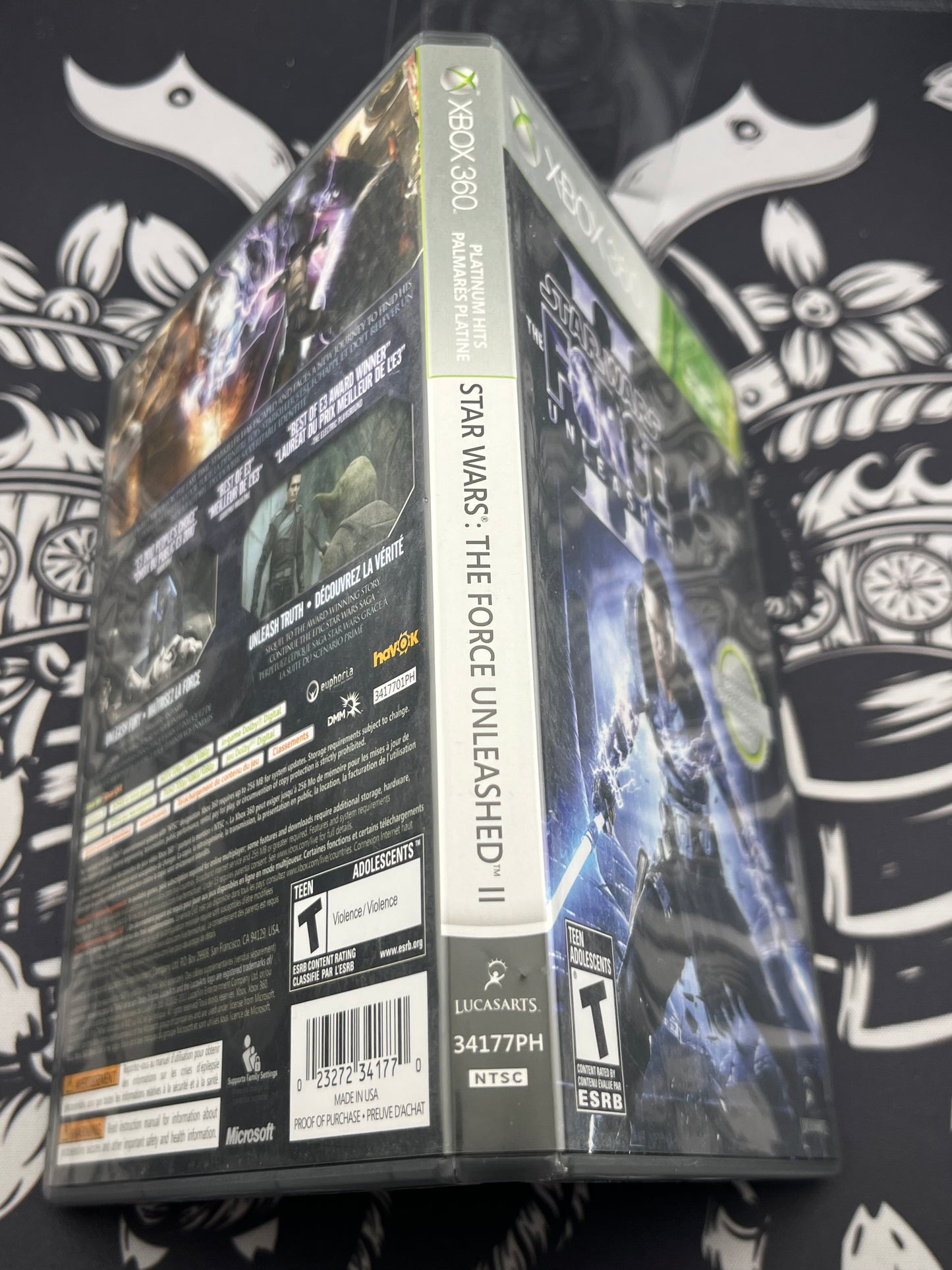 Star Wars the Force Unleashed 2 Platinum Hits Xbox 360 CIB
